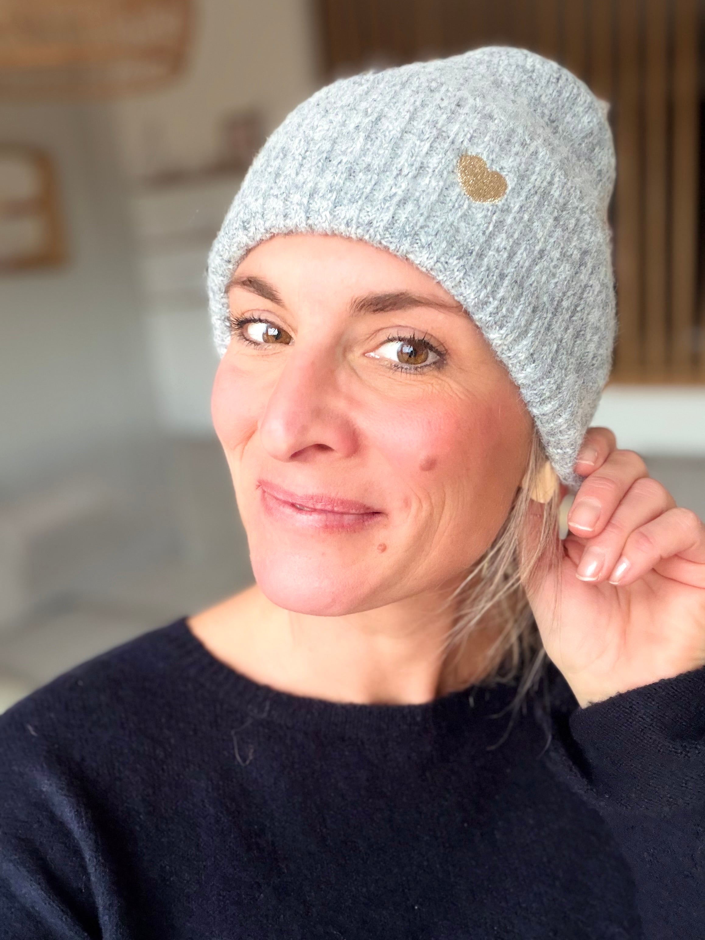 Bonnet avec cœur doré 💛 GABIN