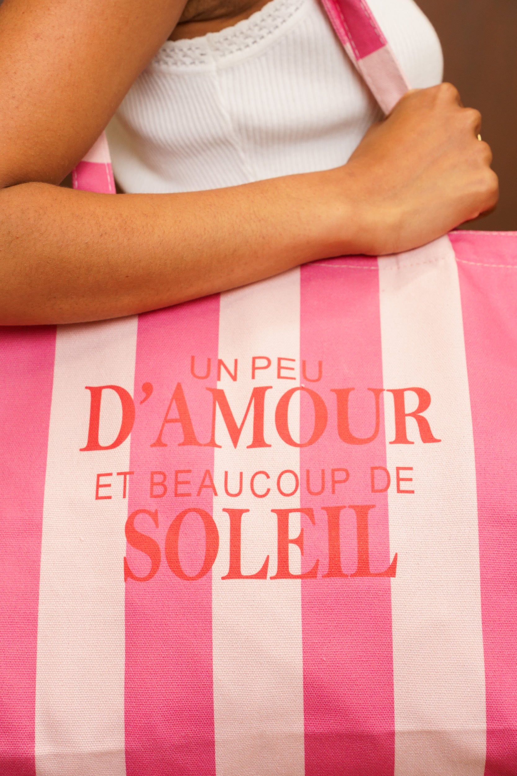 Grand cabas Tote bag un peu d’amour et beaucoup de soleil ELSY