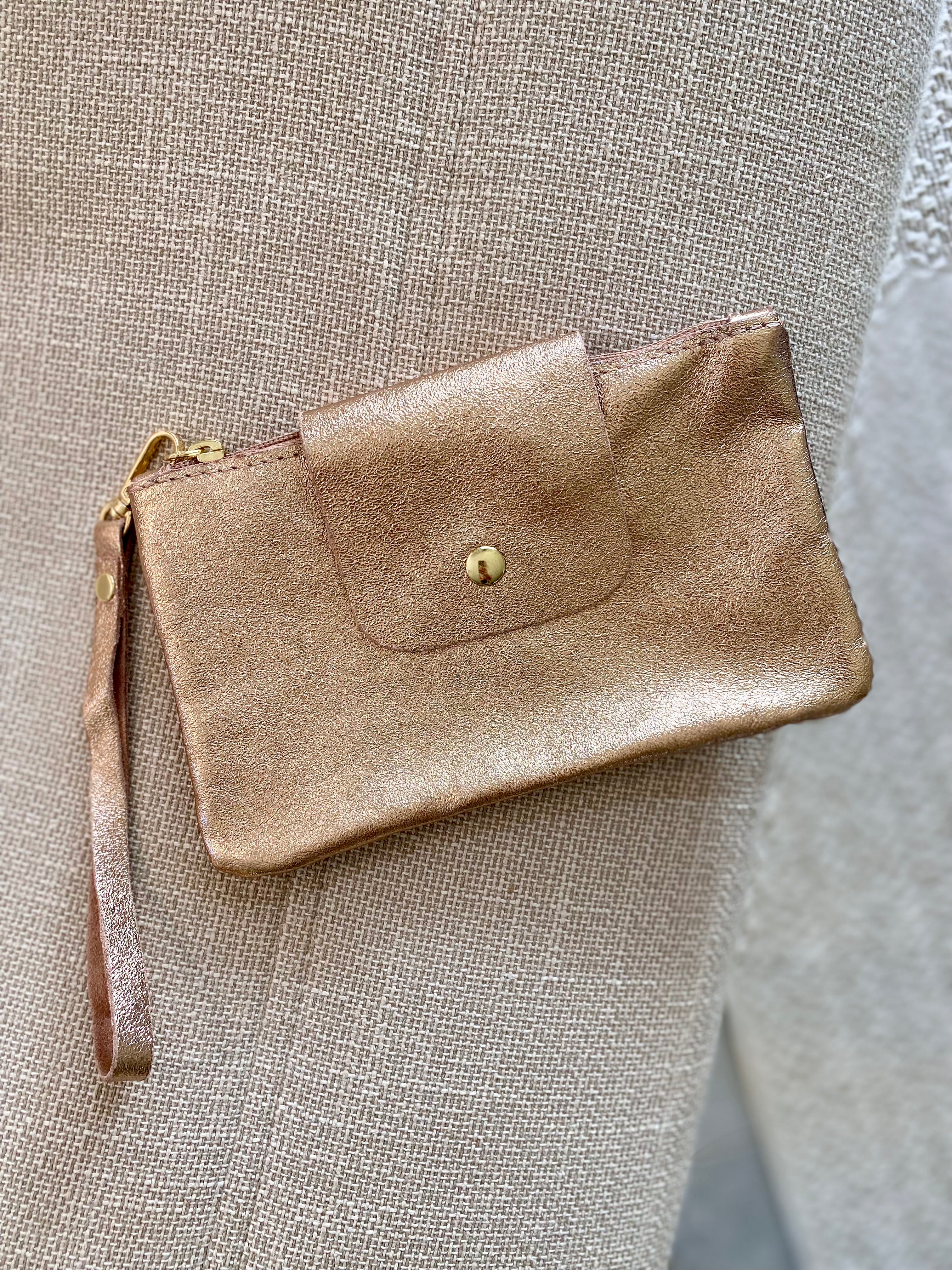 Pochette à main en cuir - BERTILLE