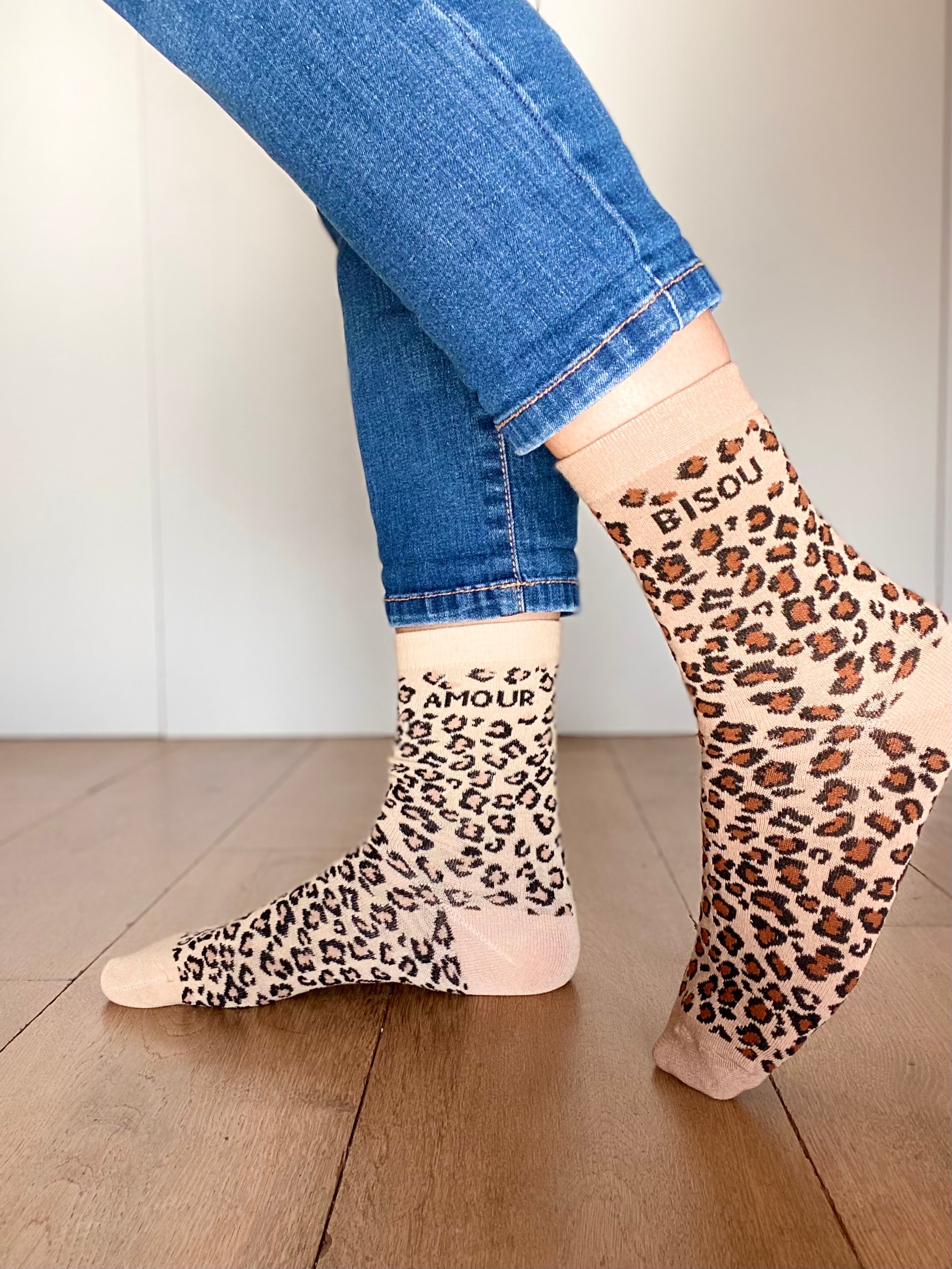 Chaussettes ZORA - Léo Amour ou Bisou