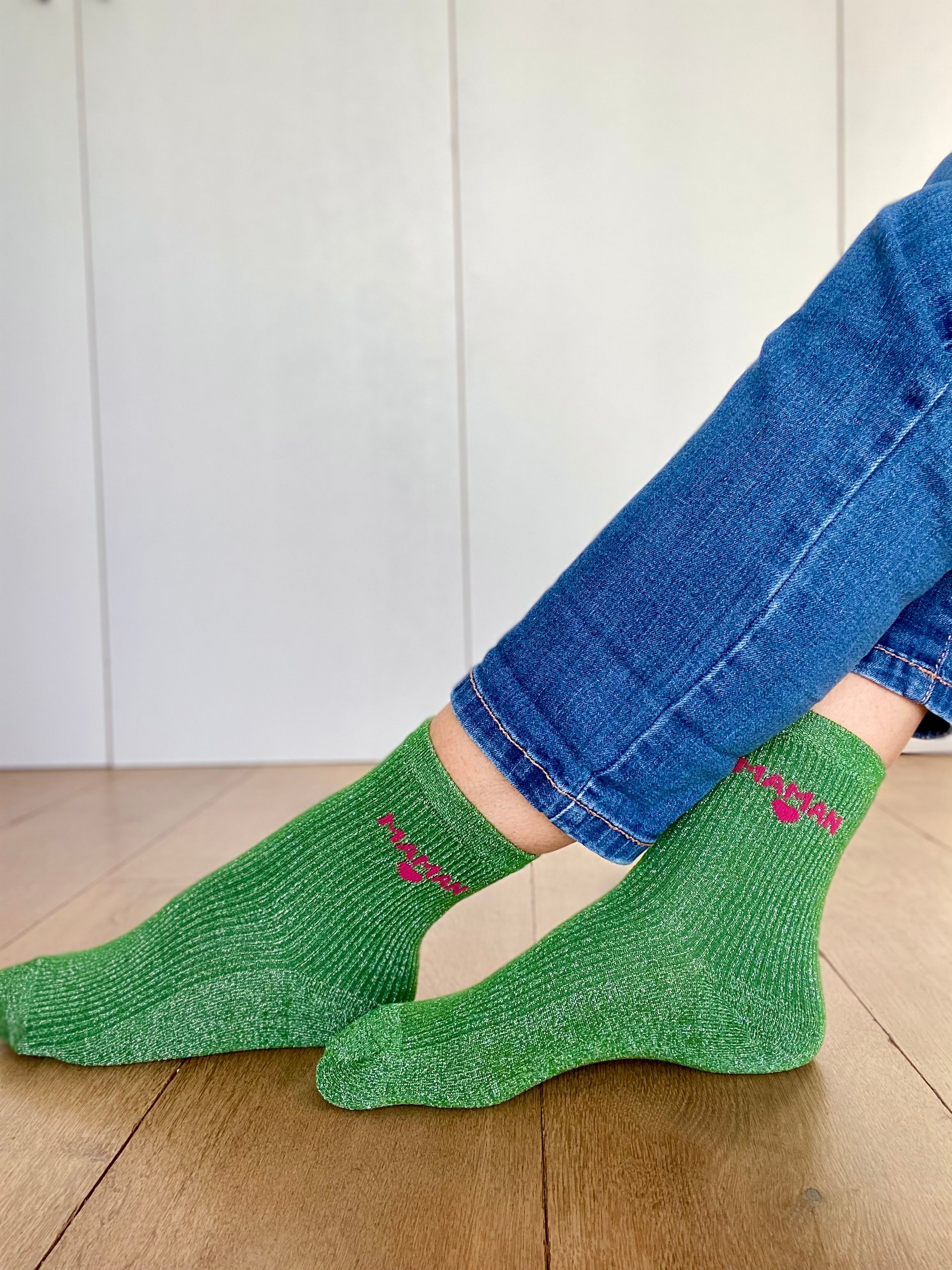 Chaussettes scintillantes glitter ZORA - Maman