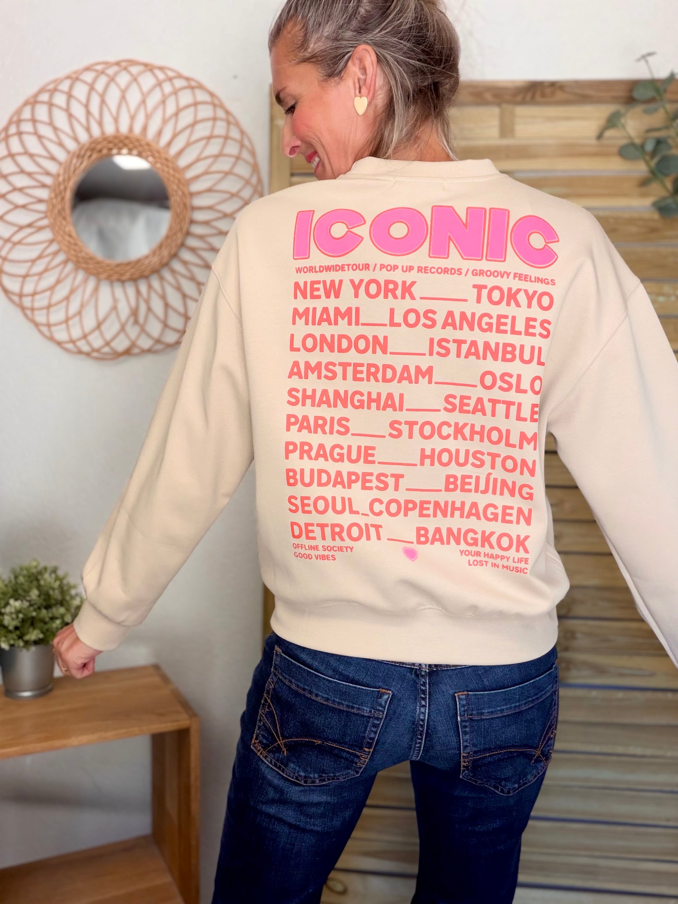 Sweat ICONIC ultra doux OMBLINE - Beige