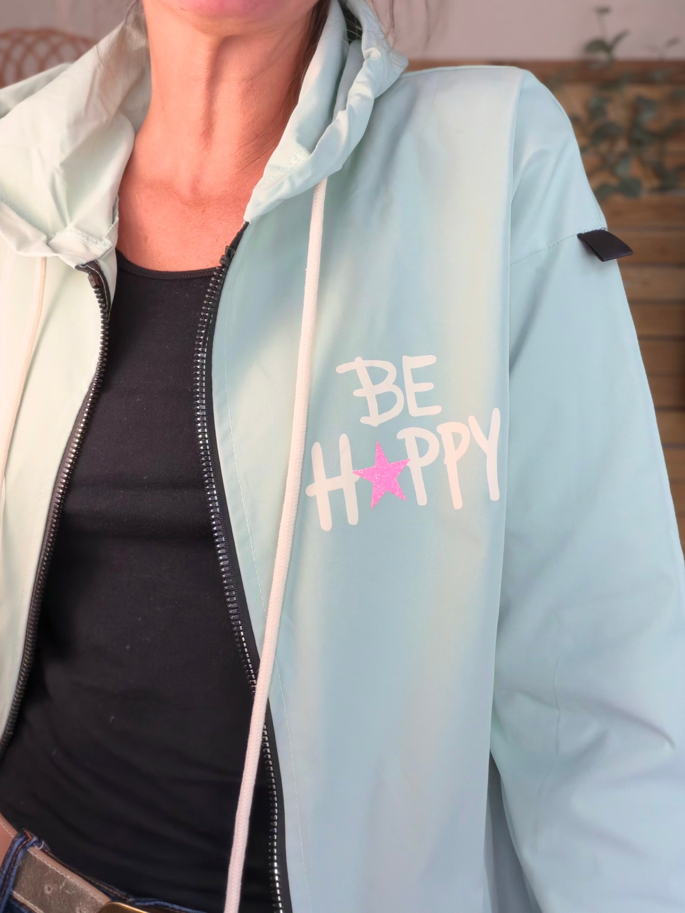 Veste Coupe vent long LESLIE - Vert d'eau