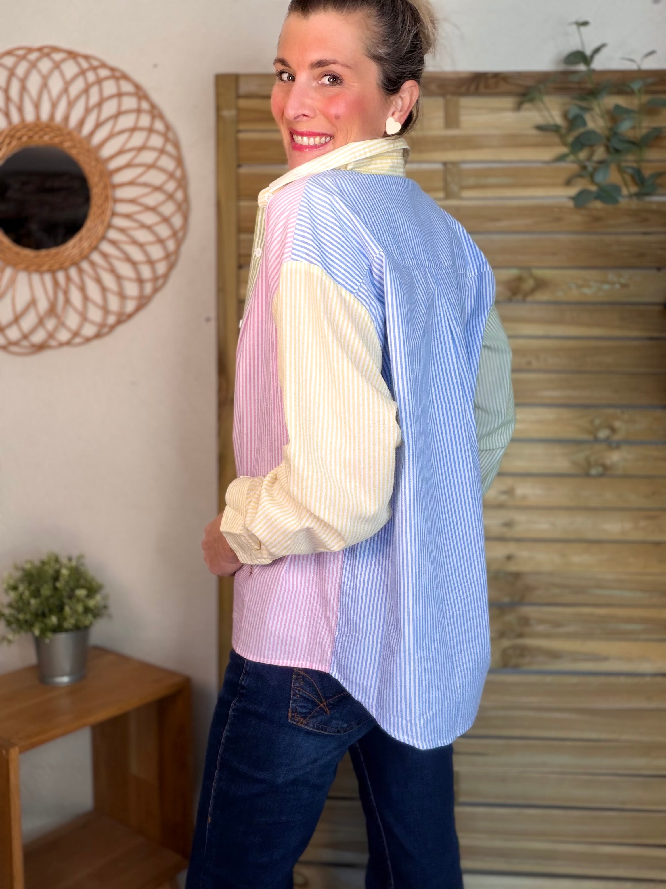 Chemise rayée multico PETRA