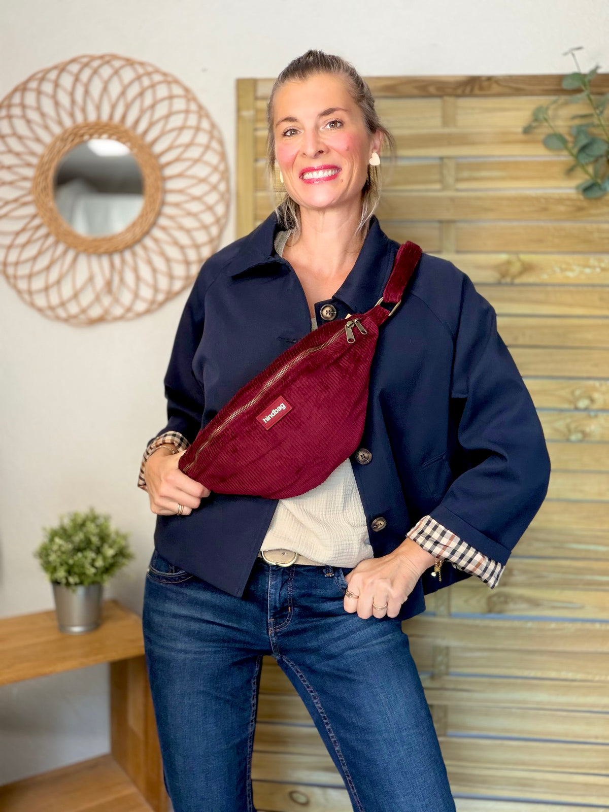 ⚡️ ARRIVAGE • Veste Trench, doublure à carreaux DANA Bleu marine