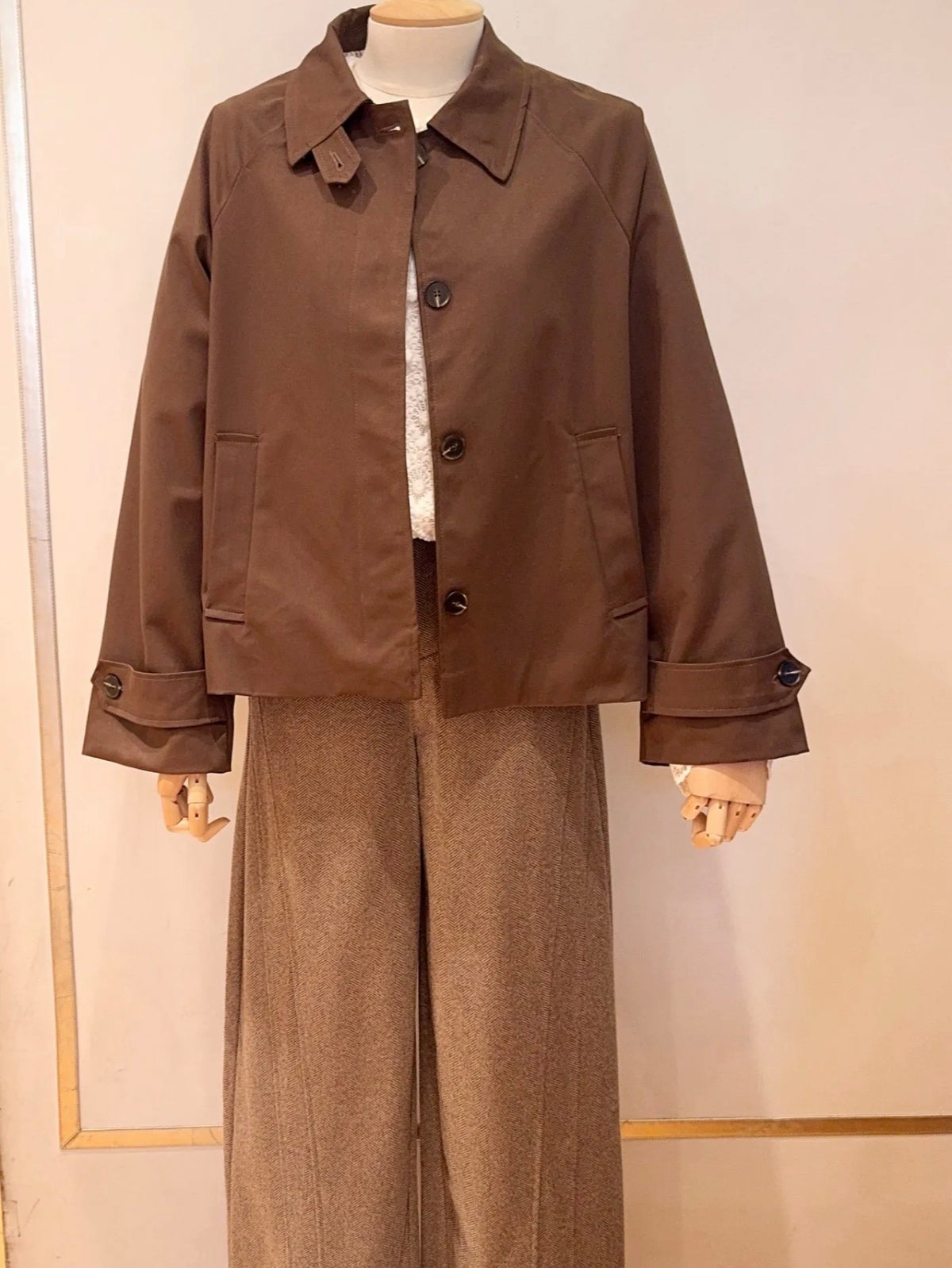 Veste Trench avec Liberty - MADELEINE Chocolat
