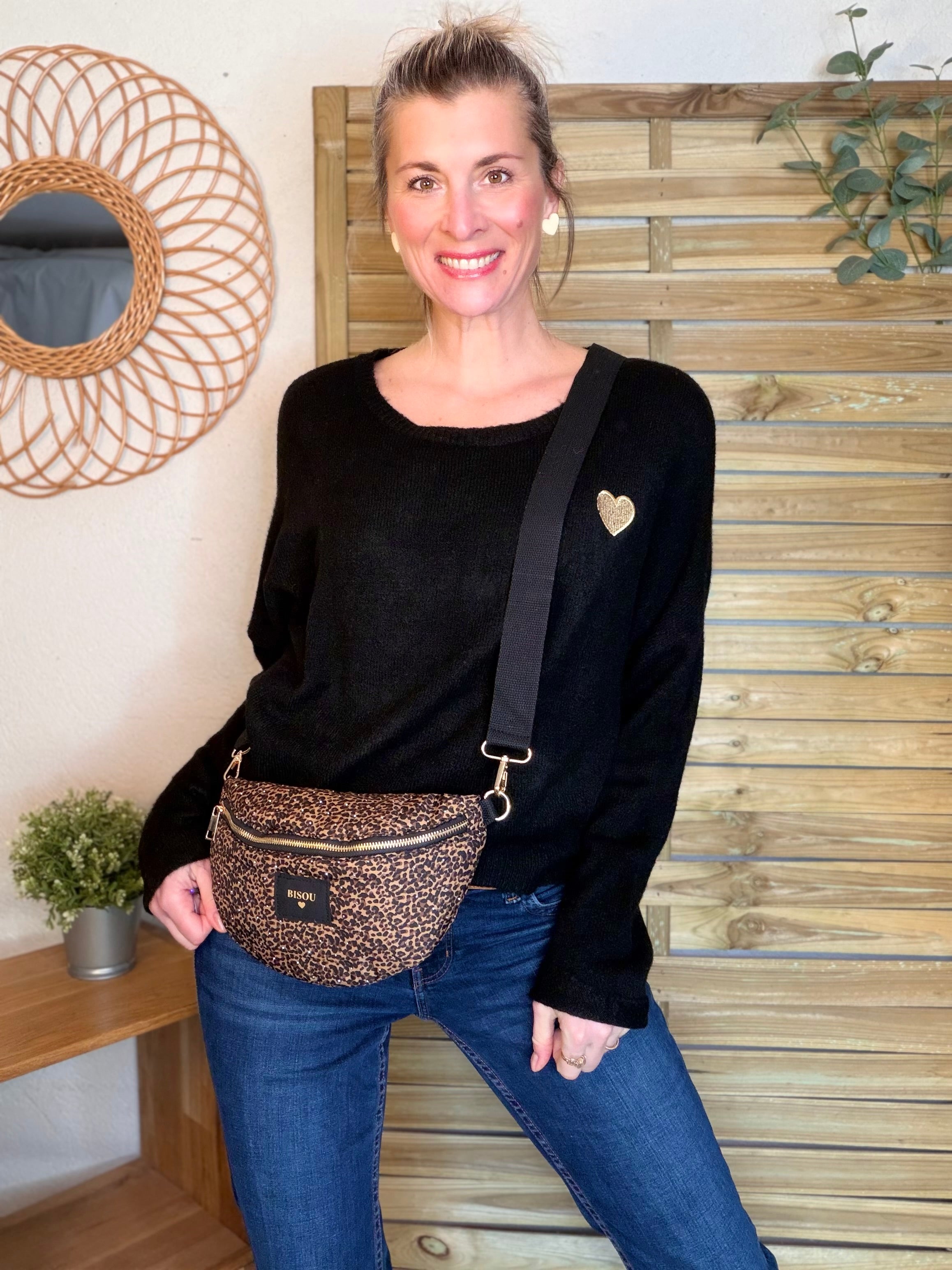 Sac banane avec strass BONNIE - Léo Bisous