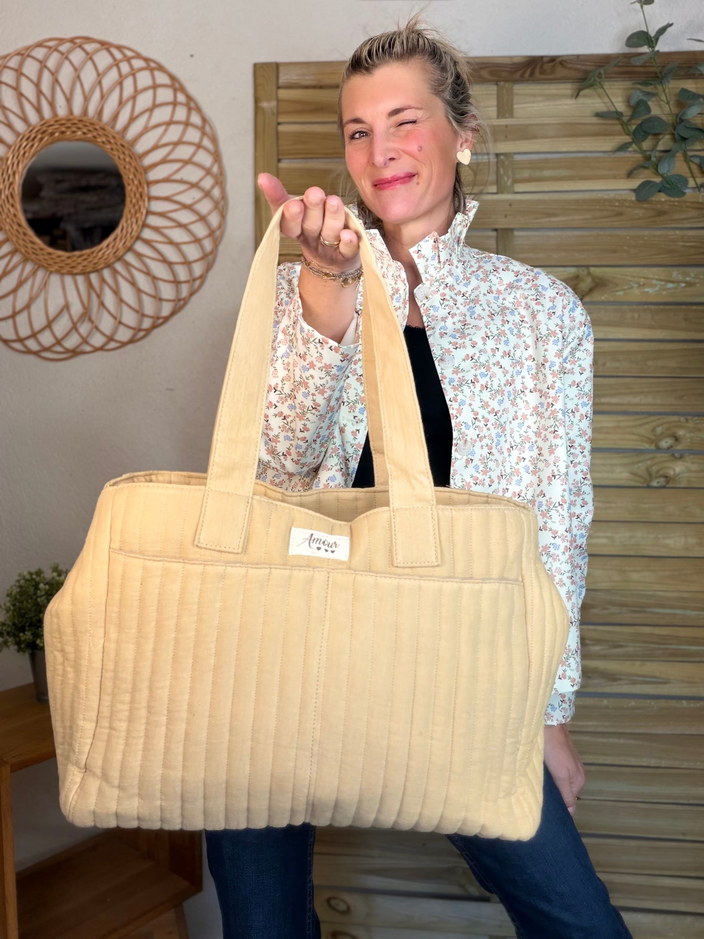 Sac week-end / à langer ANTONIN Sable