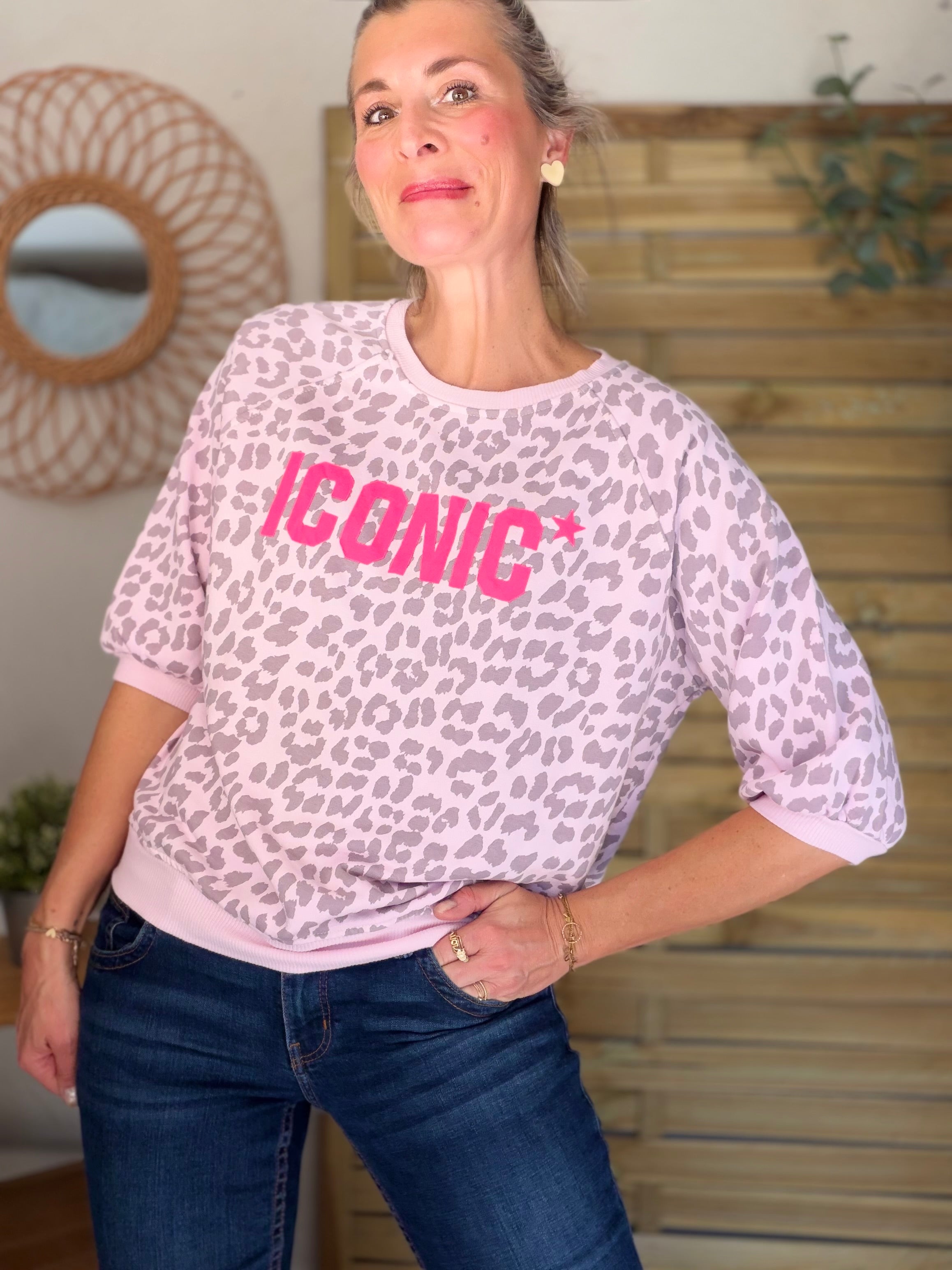 Sweat ICONIC Léo - ANGELA Rose