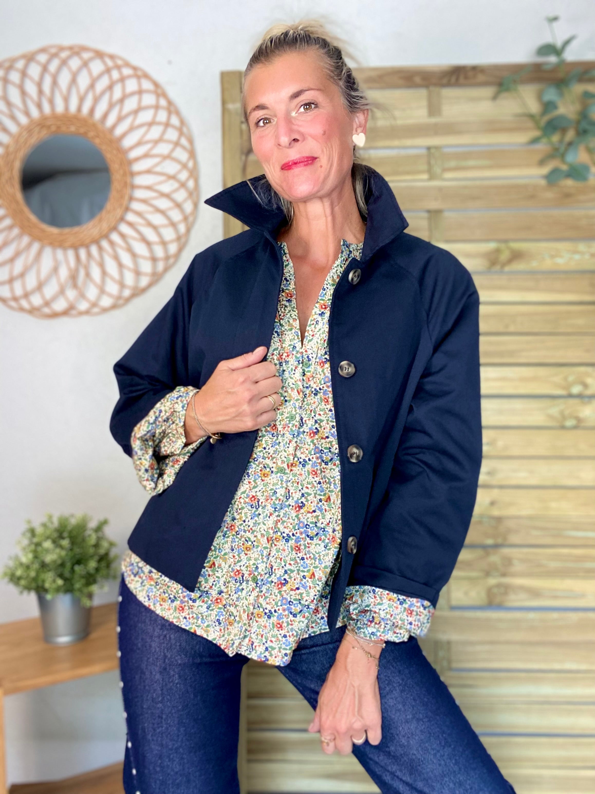 Chemise ample Liberty vert SYBILLE