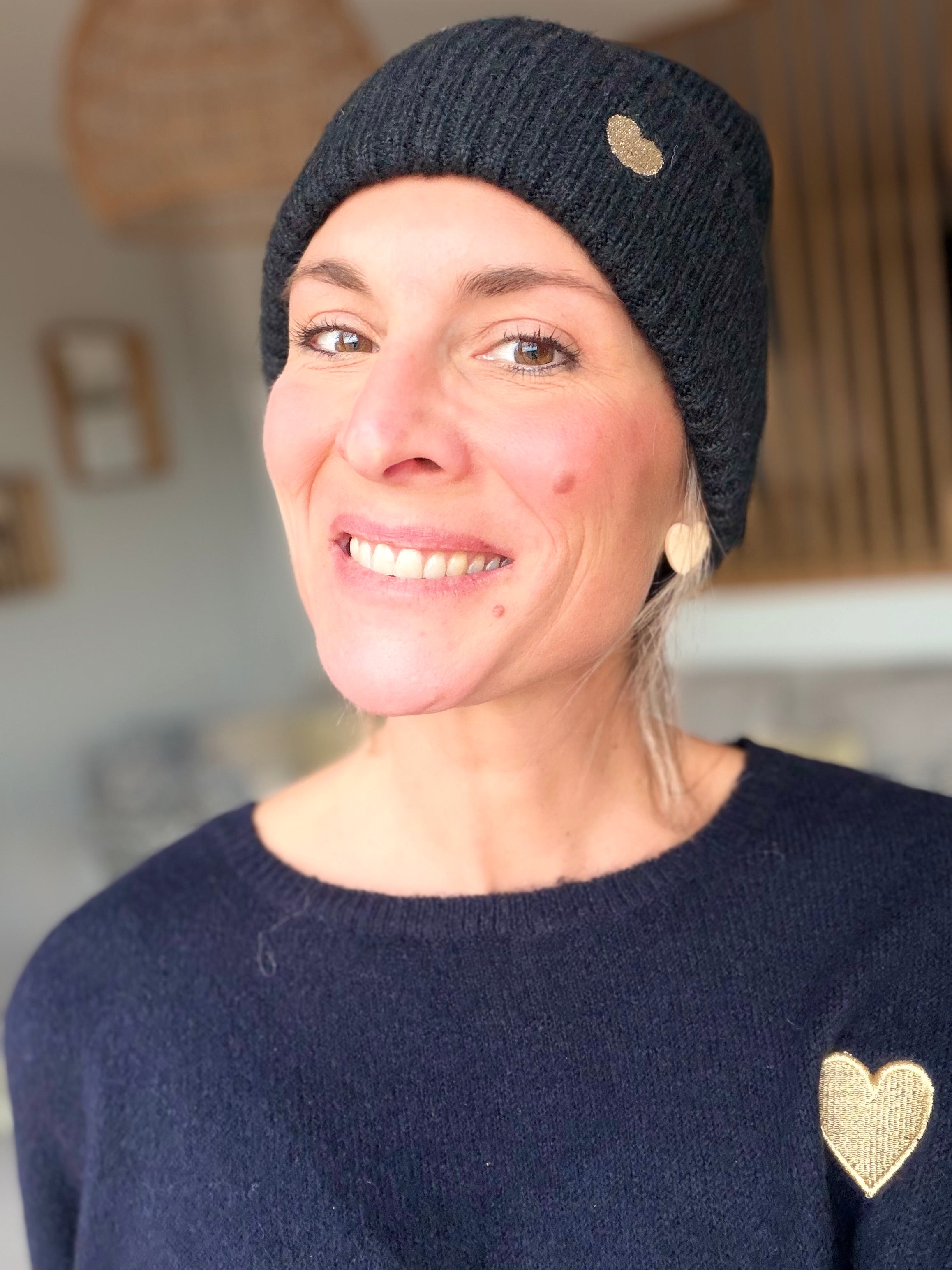 Bonnet avec cœur doré 💛 GABIN