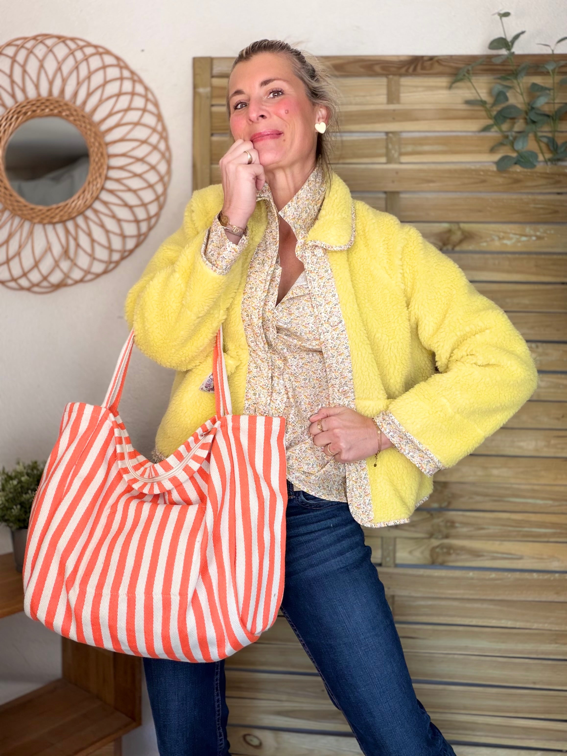 Chemise imprimée Liberty AZÉLIE Jaune