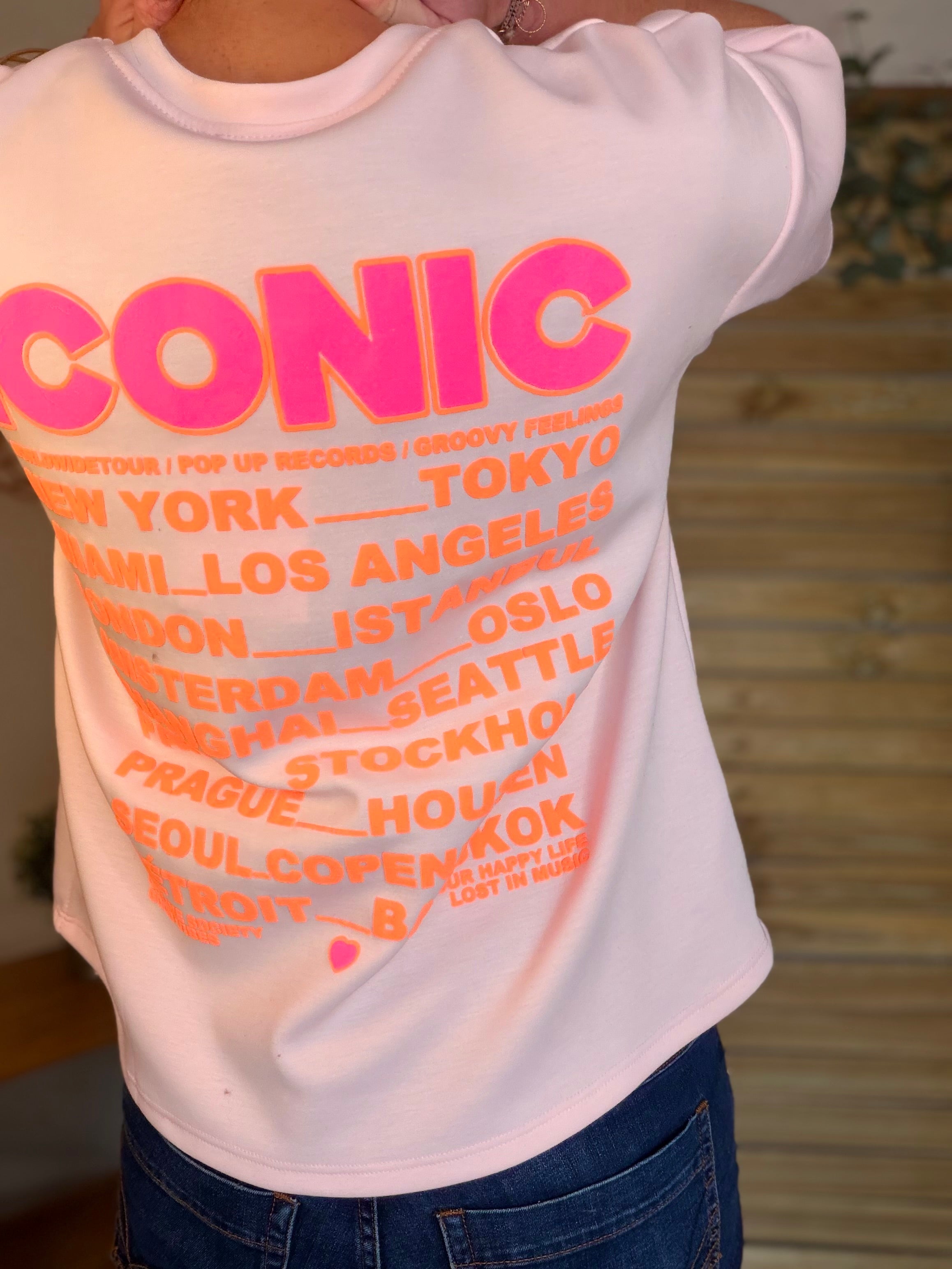 Tee shirt ICONIC - THÉA Rose clair