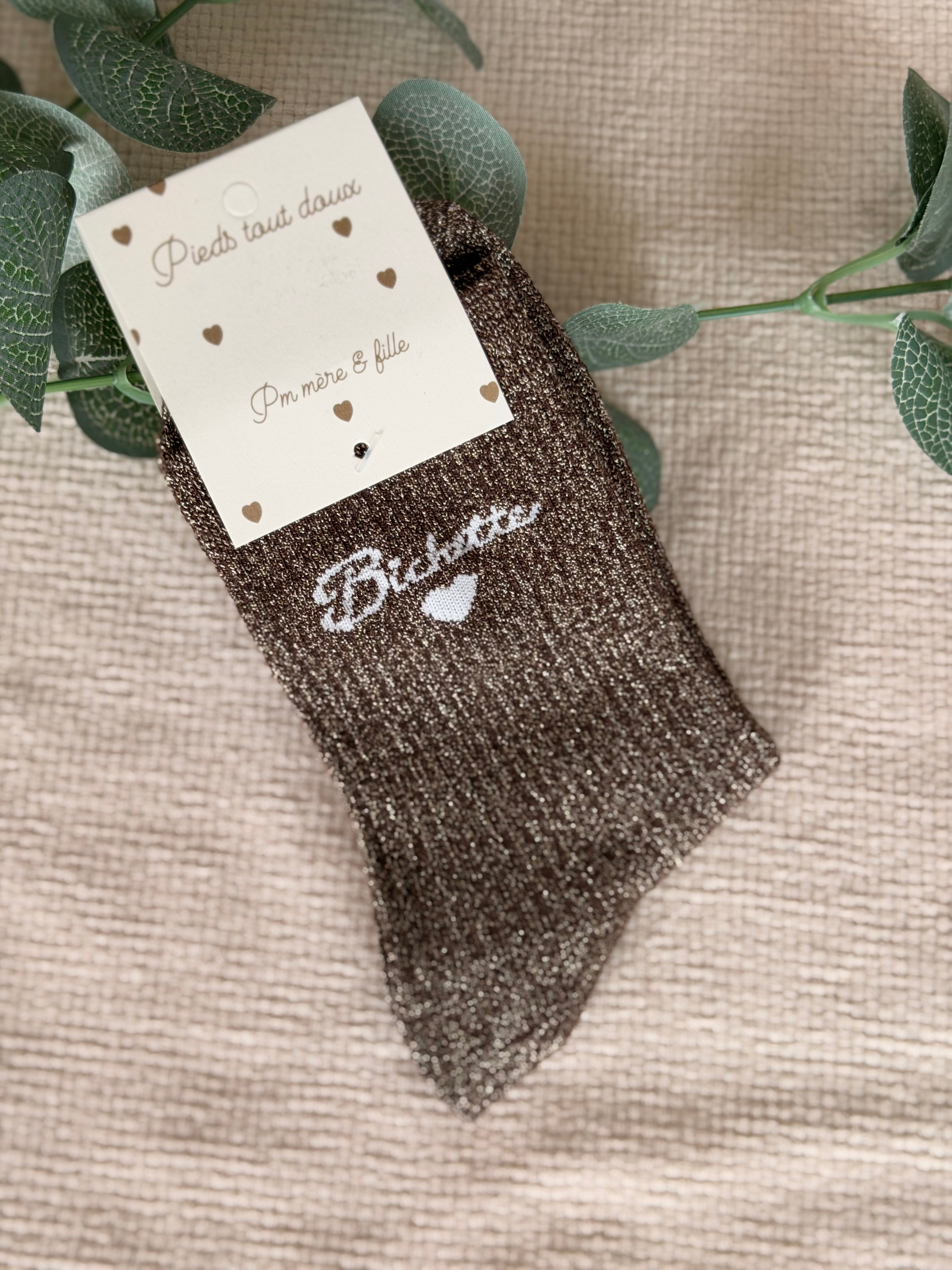 Chaussettes scintillantes glitter ZIA - Bichette