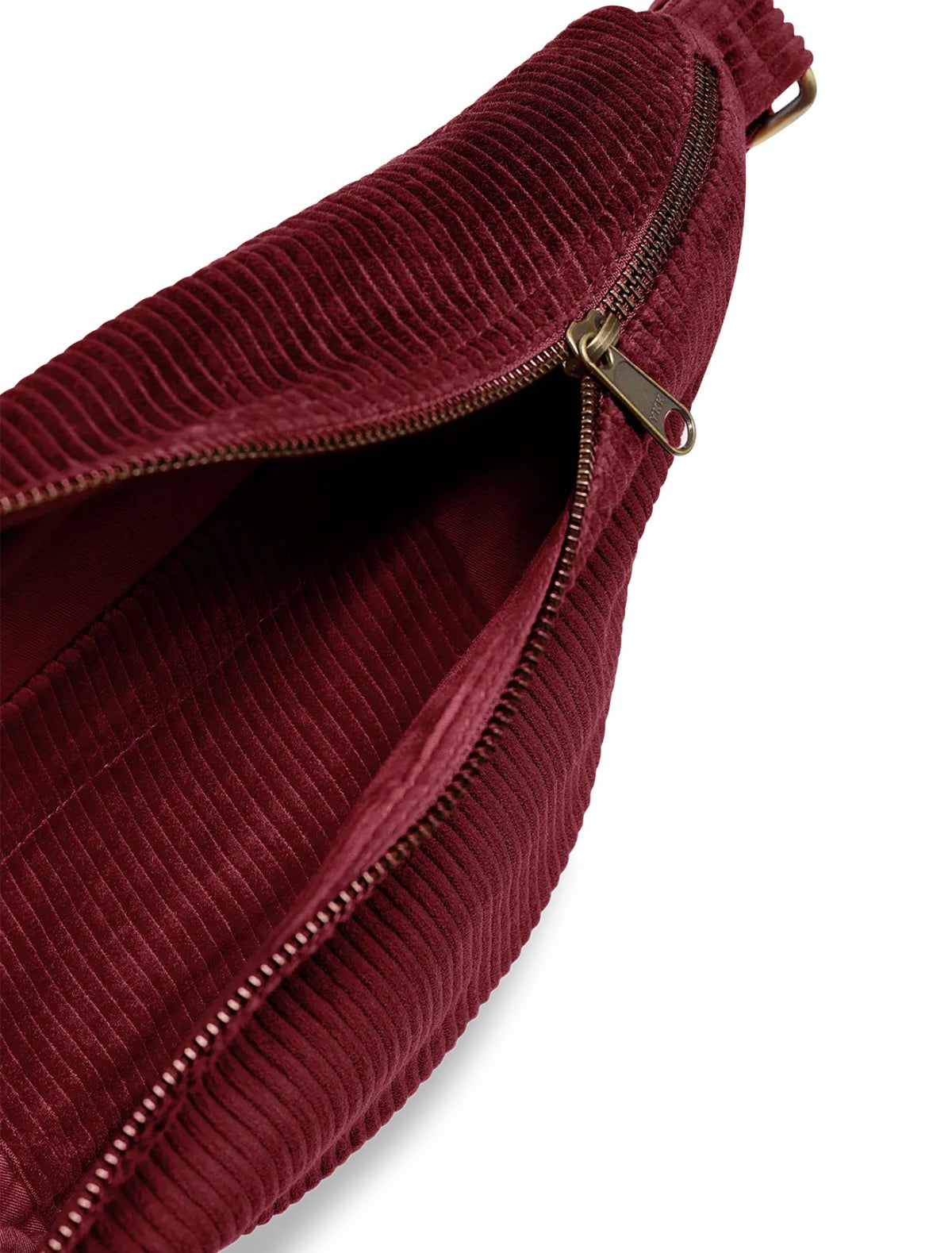 HINDBAG SASHA - Sac banane Velours Bordeaux