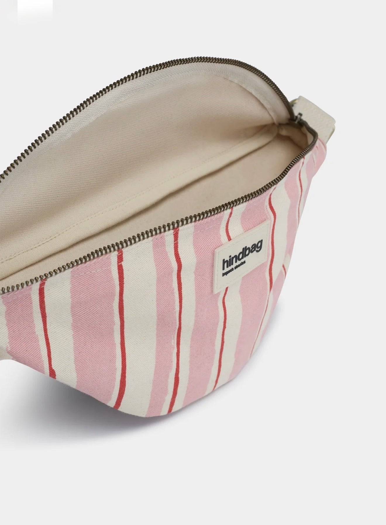 HINDBAG OLIVIA - Sac banane Rayures roses et rouges