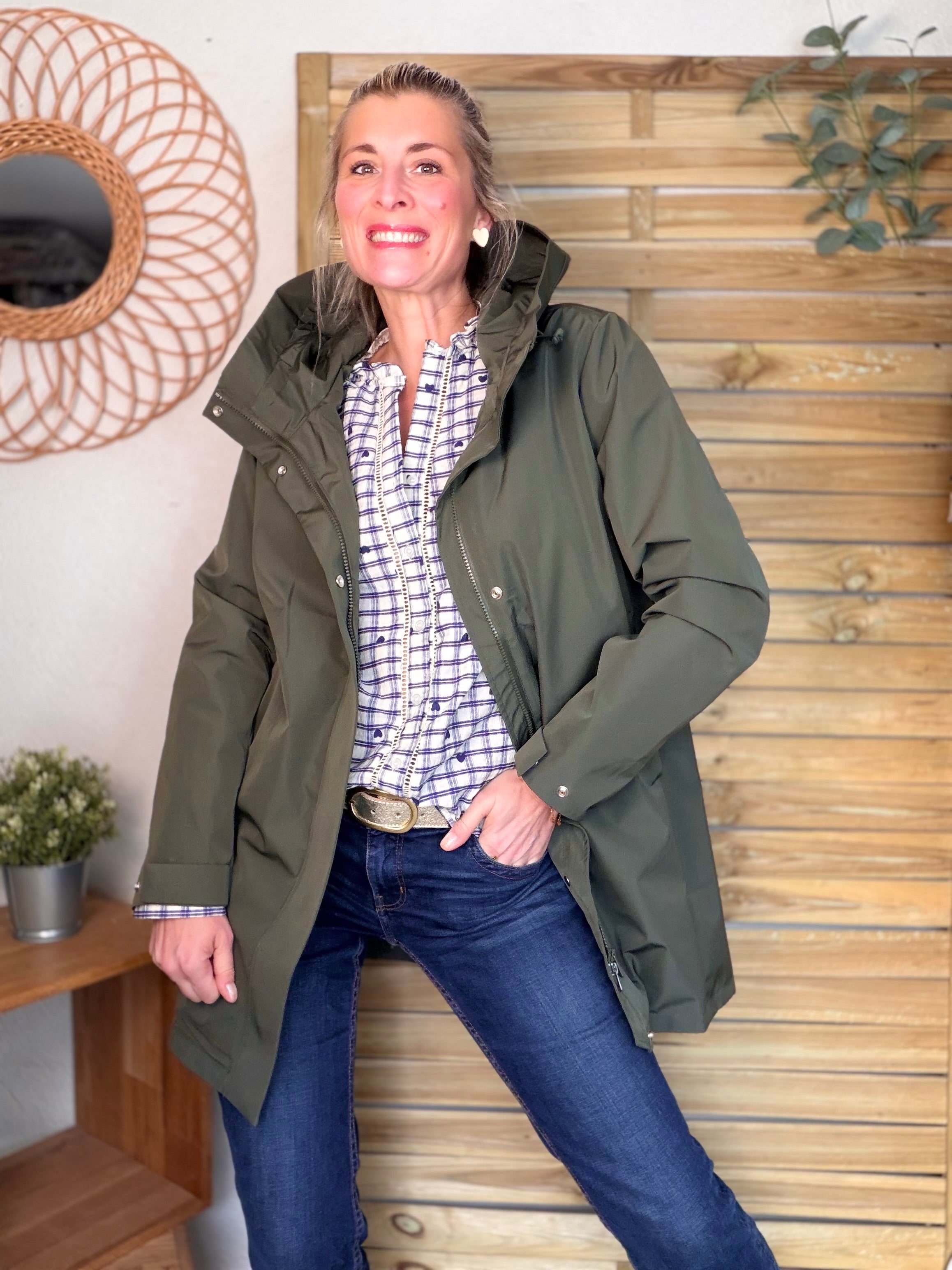 ⚡️ARRIVAGE - Blouse à carreaux et cœurs 💙 LYA bleue