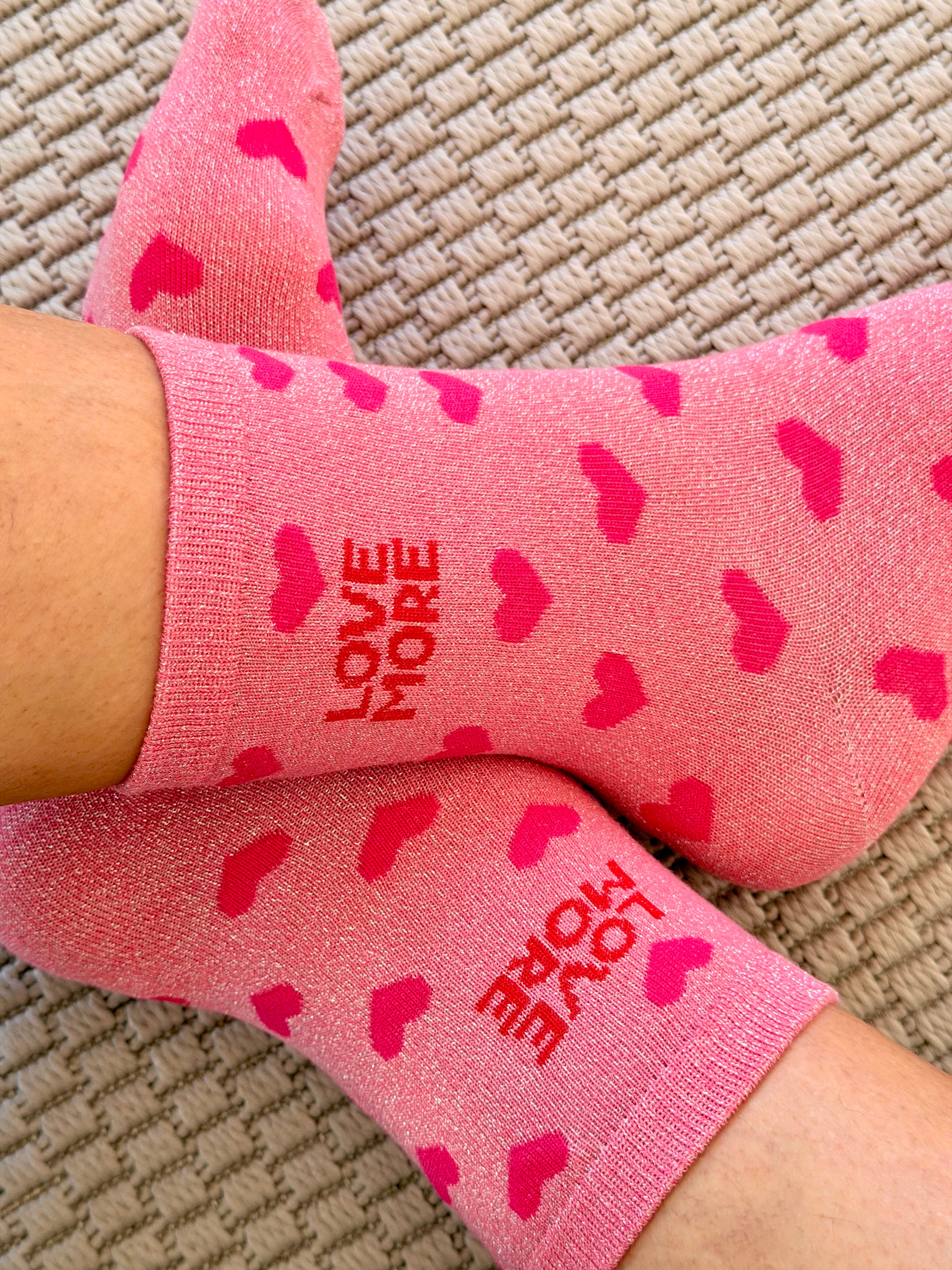 Chaussettes ZORA - Cœurs ♥️ LOVE MORE