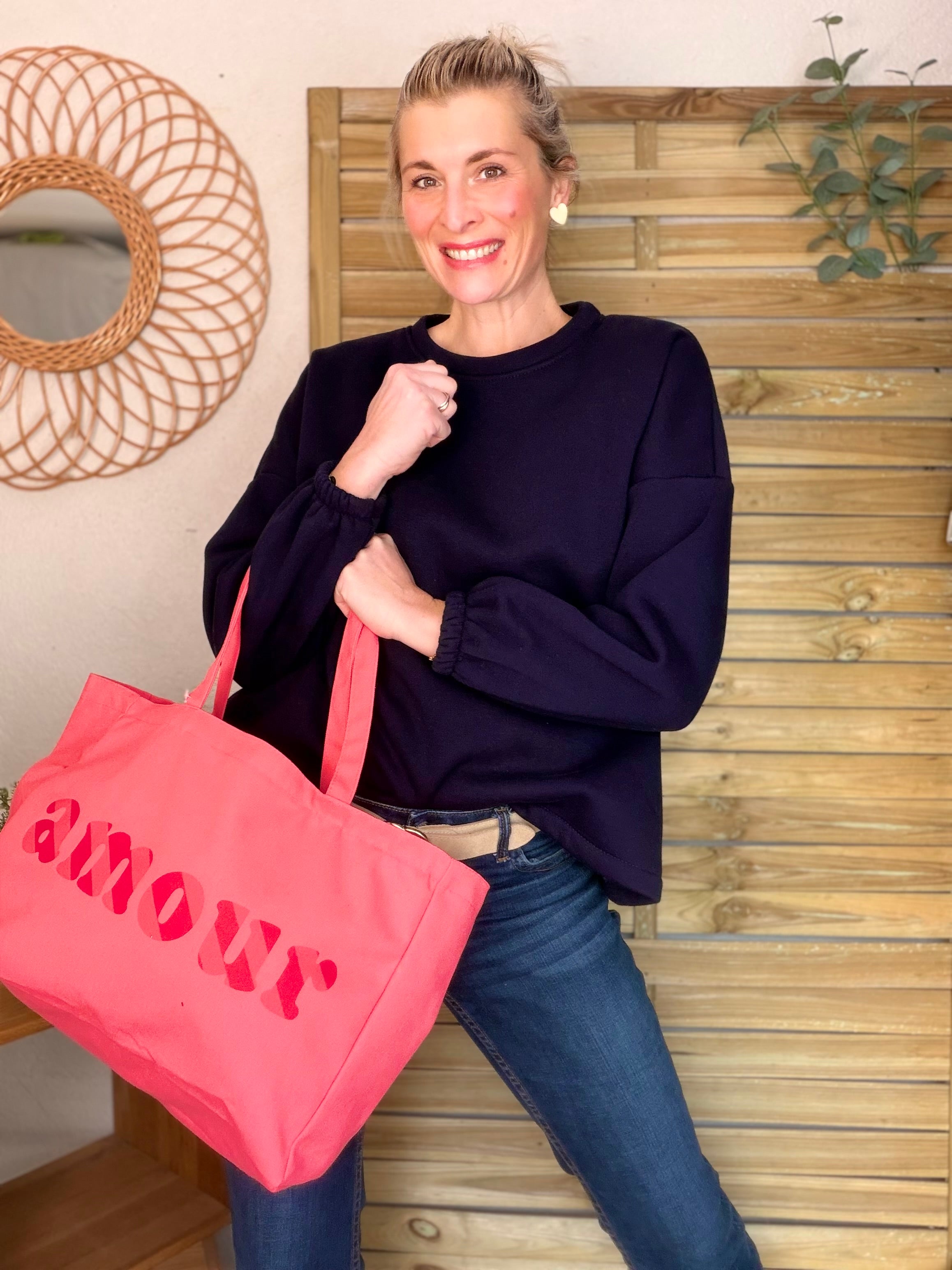 Grand cabas Tote bag amour BELLY