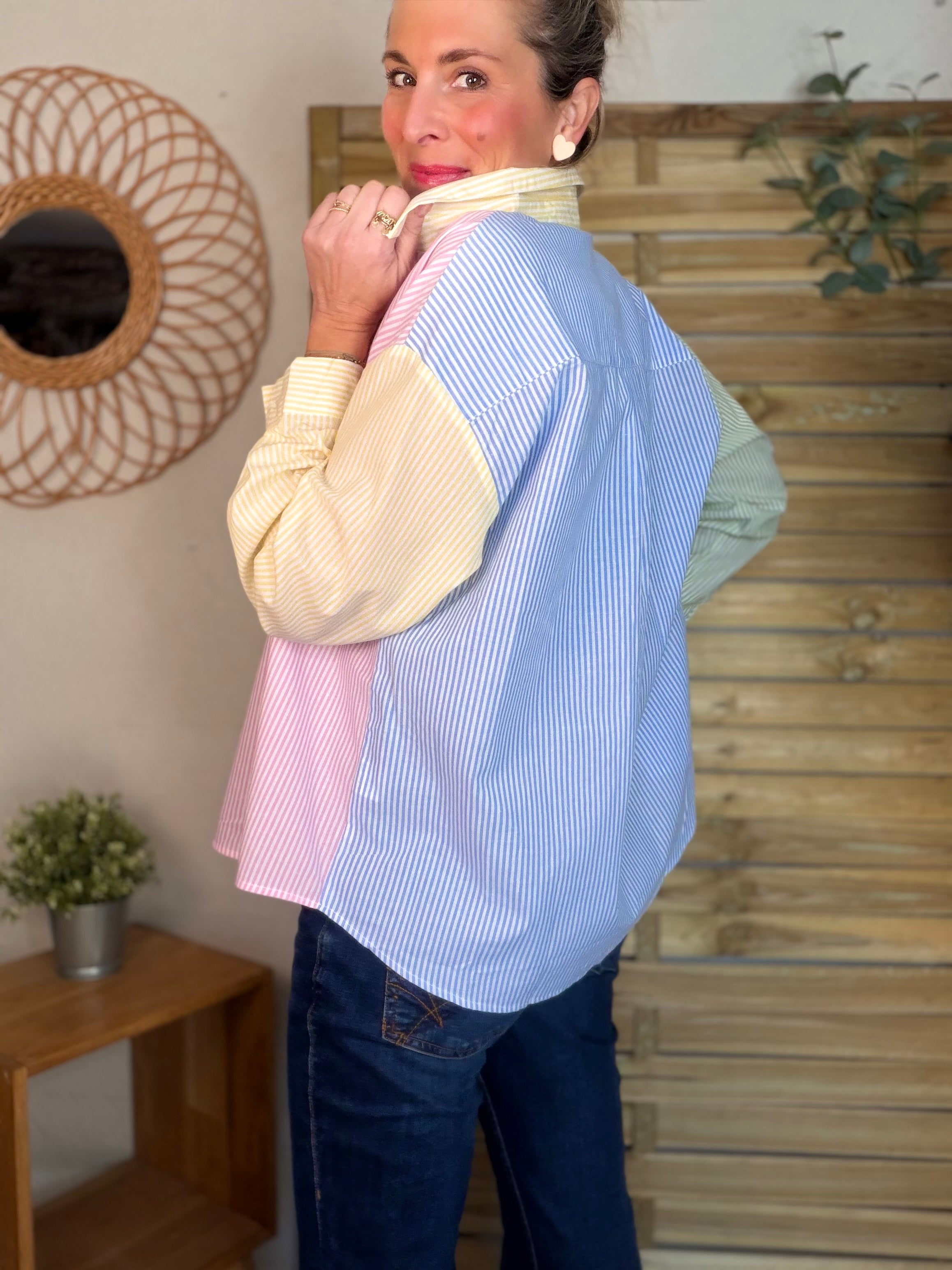 Chemise rayée multico PETRA