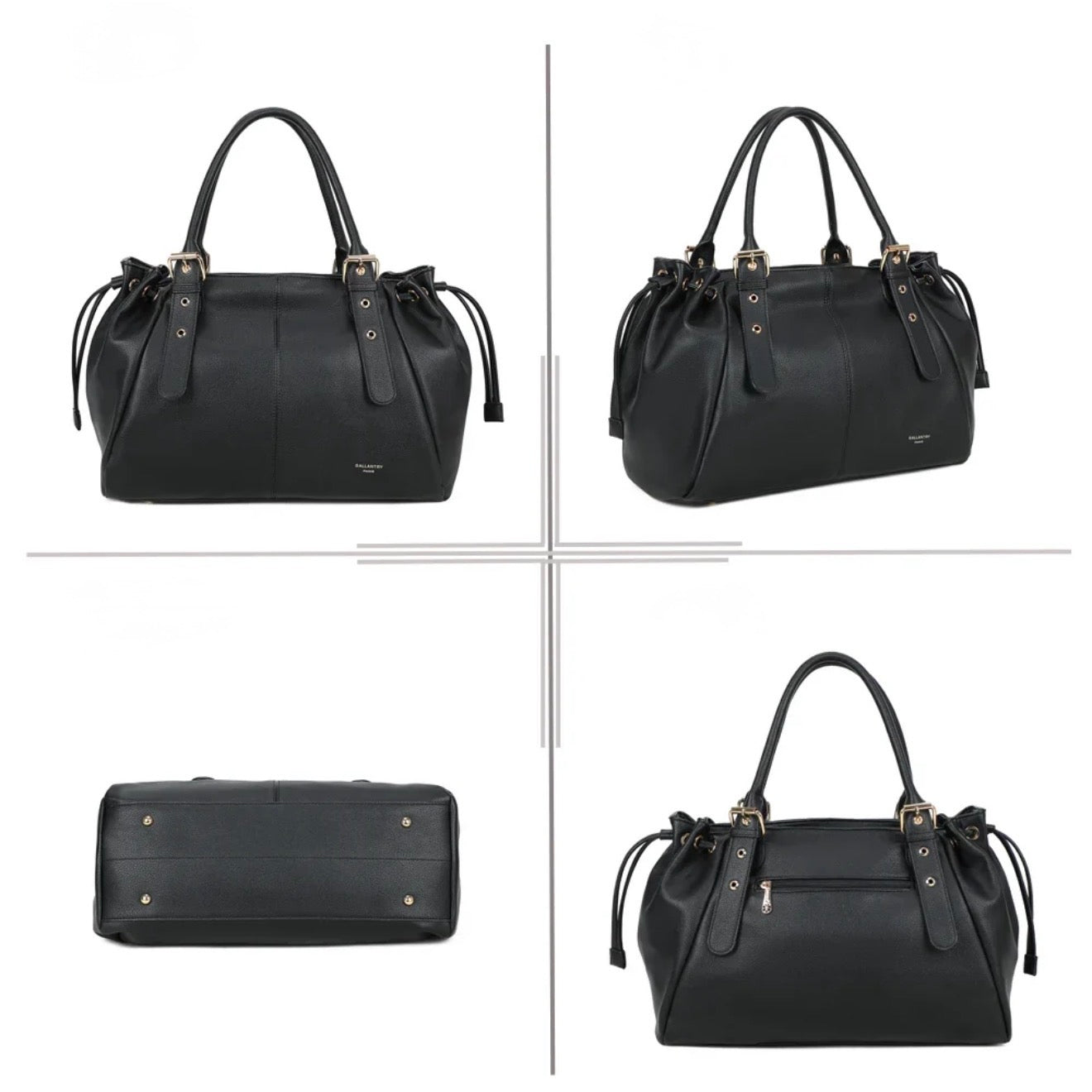 Sac cabas XL simili cuir CLÉA Noir