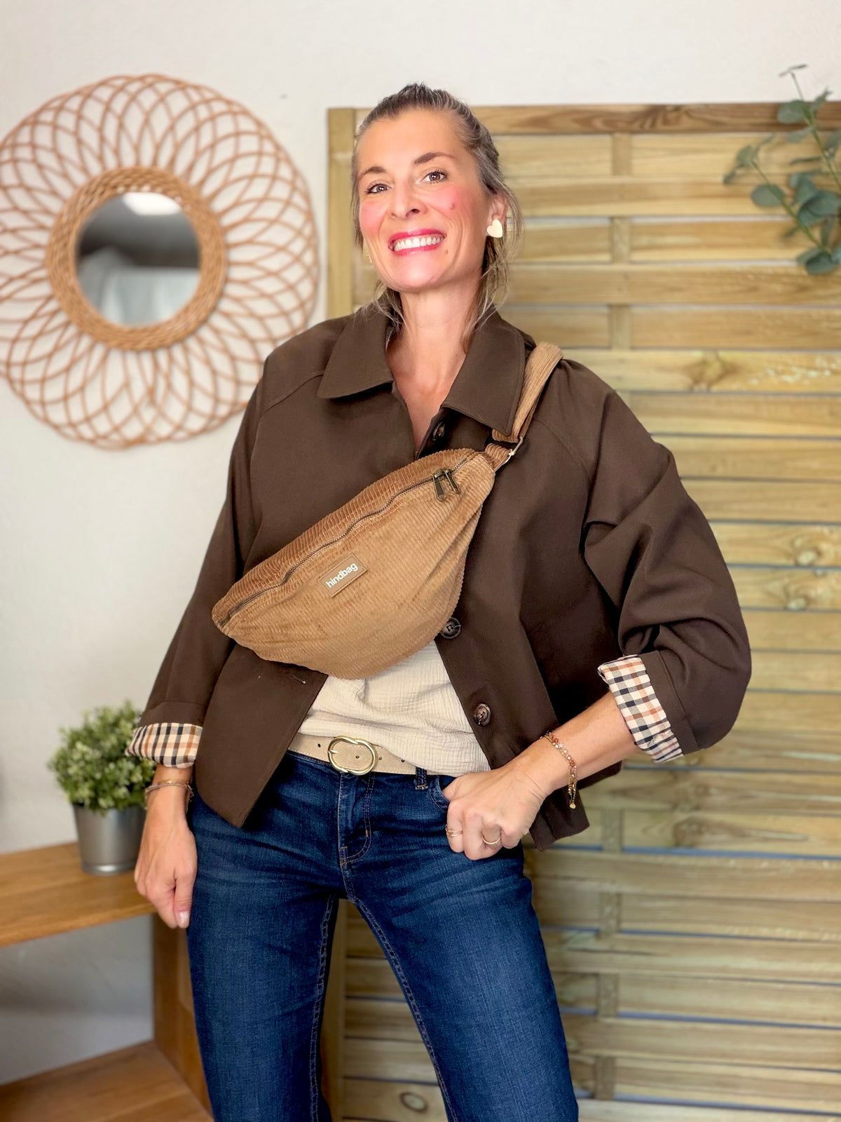 ⚡️ ARRIVAGE • Veste Trench, doublure à carreaux DANA Chocolat
