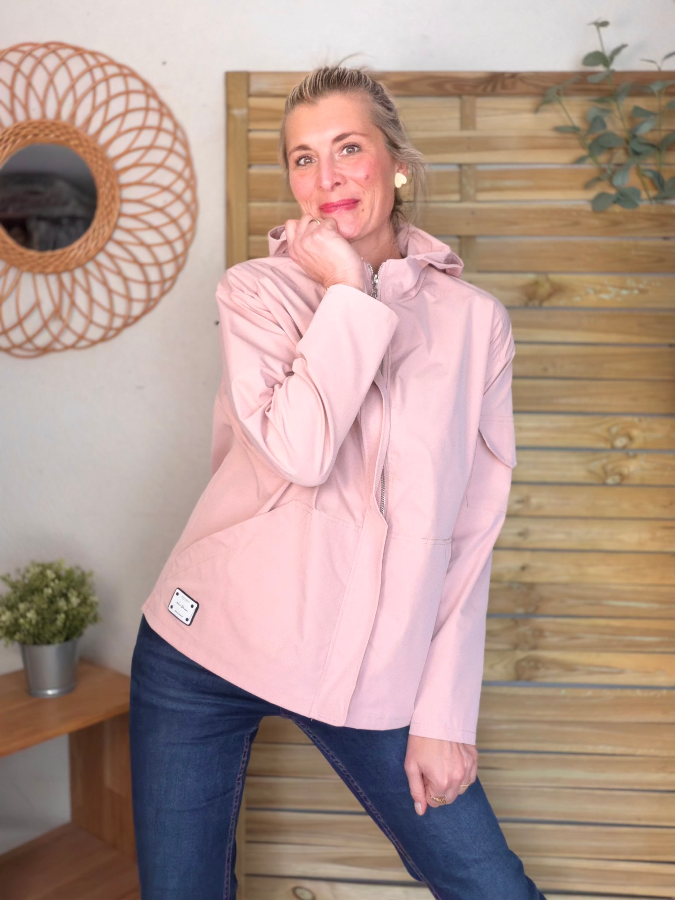 Veste Coupe vent court LIZZIE - Rose