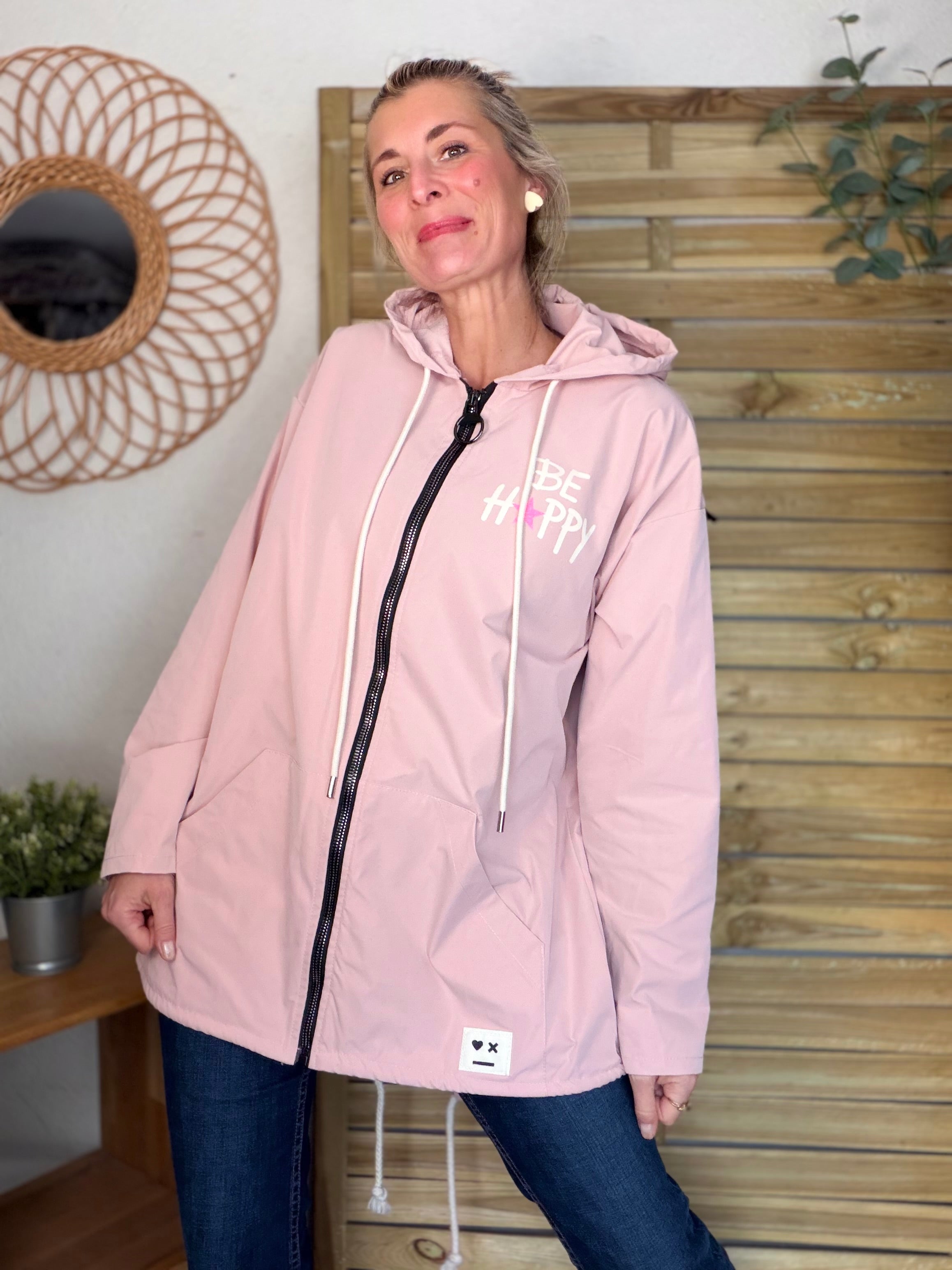 Veste Coupe vent long LESLIE - Rose clair