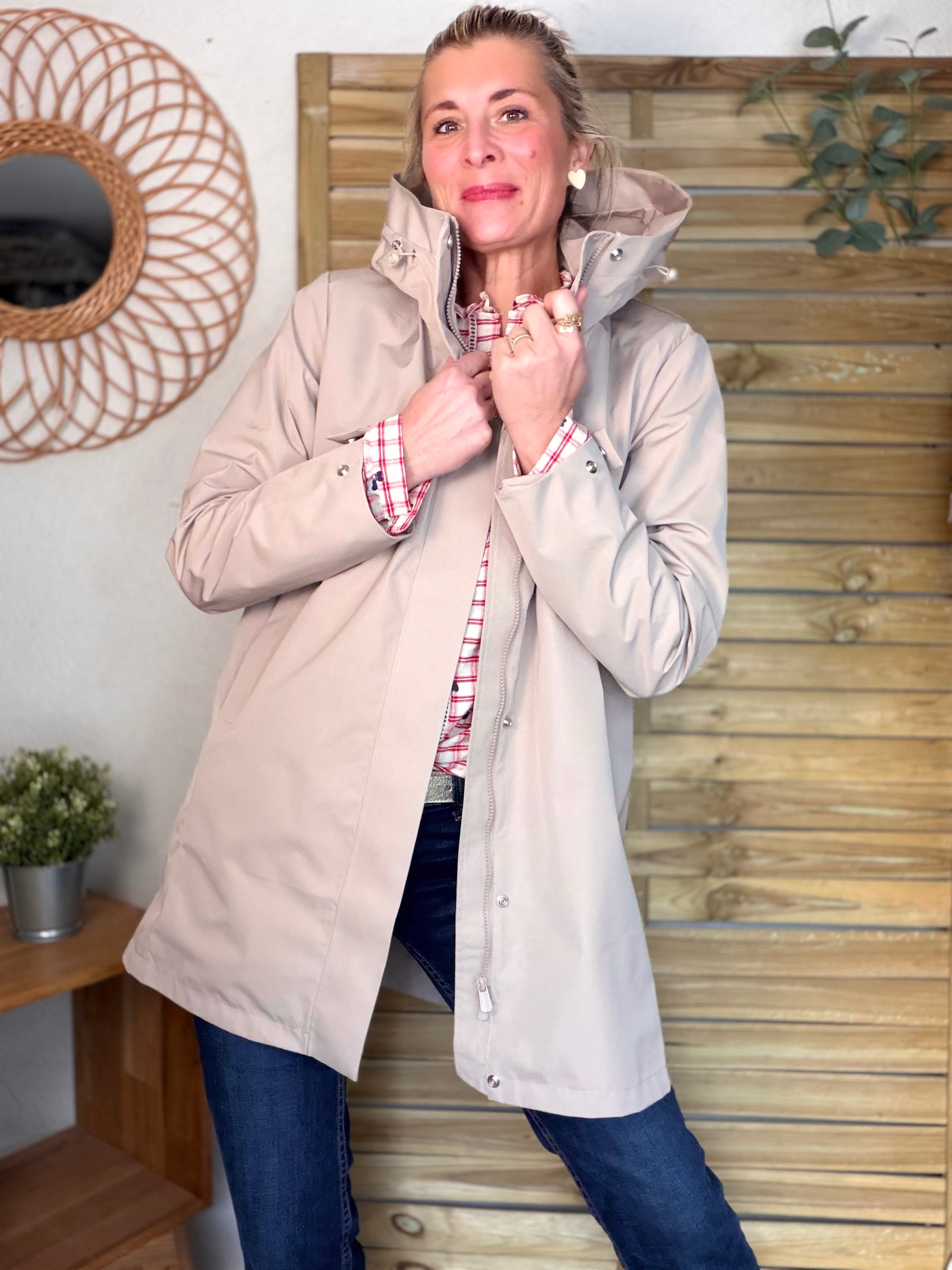 Imperméable LAURENCE long - Beige