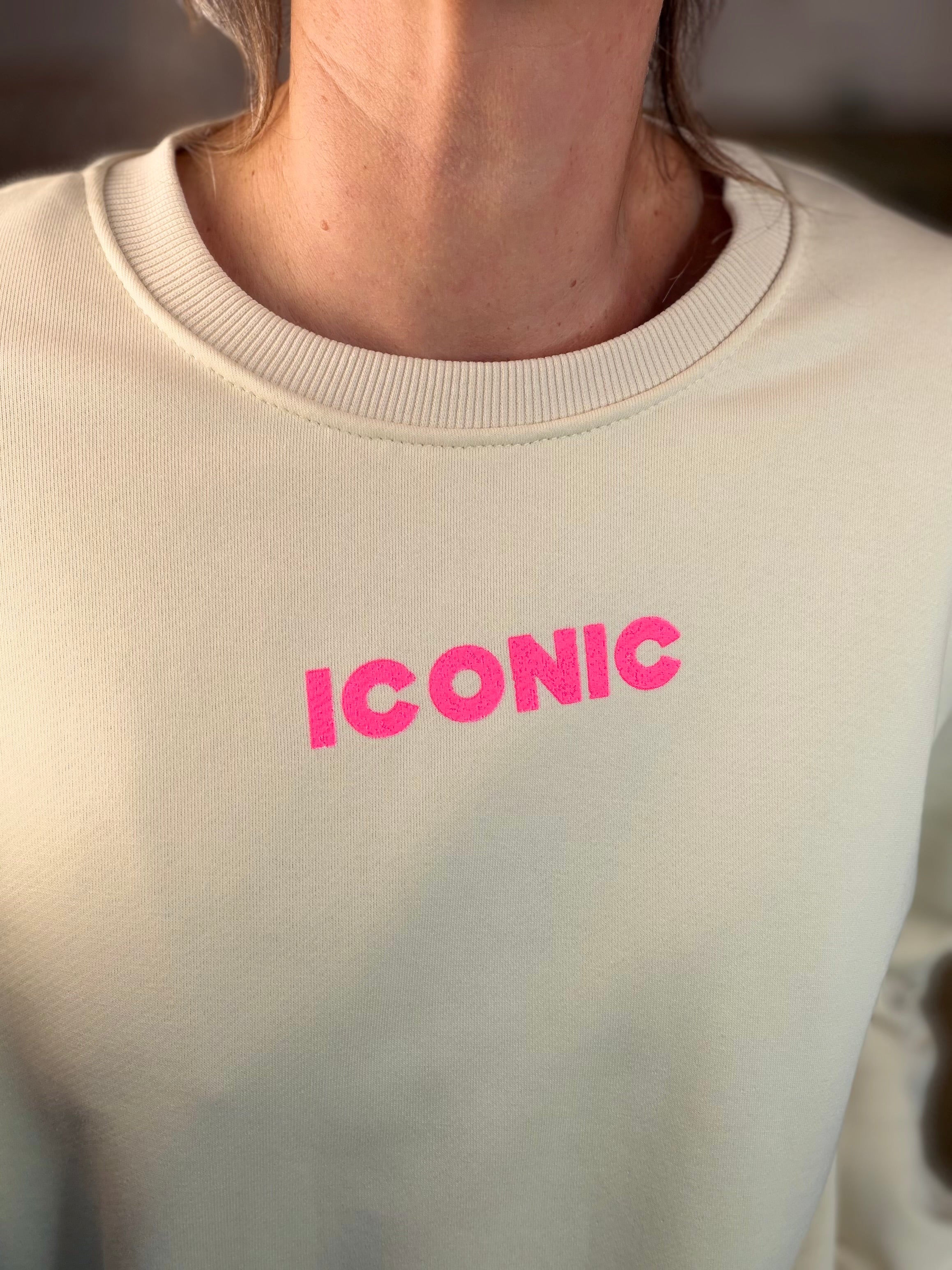 Sweat ICONIC COLINE - Jaune clair