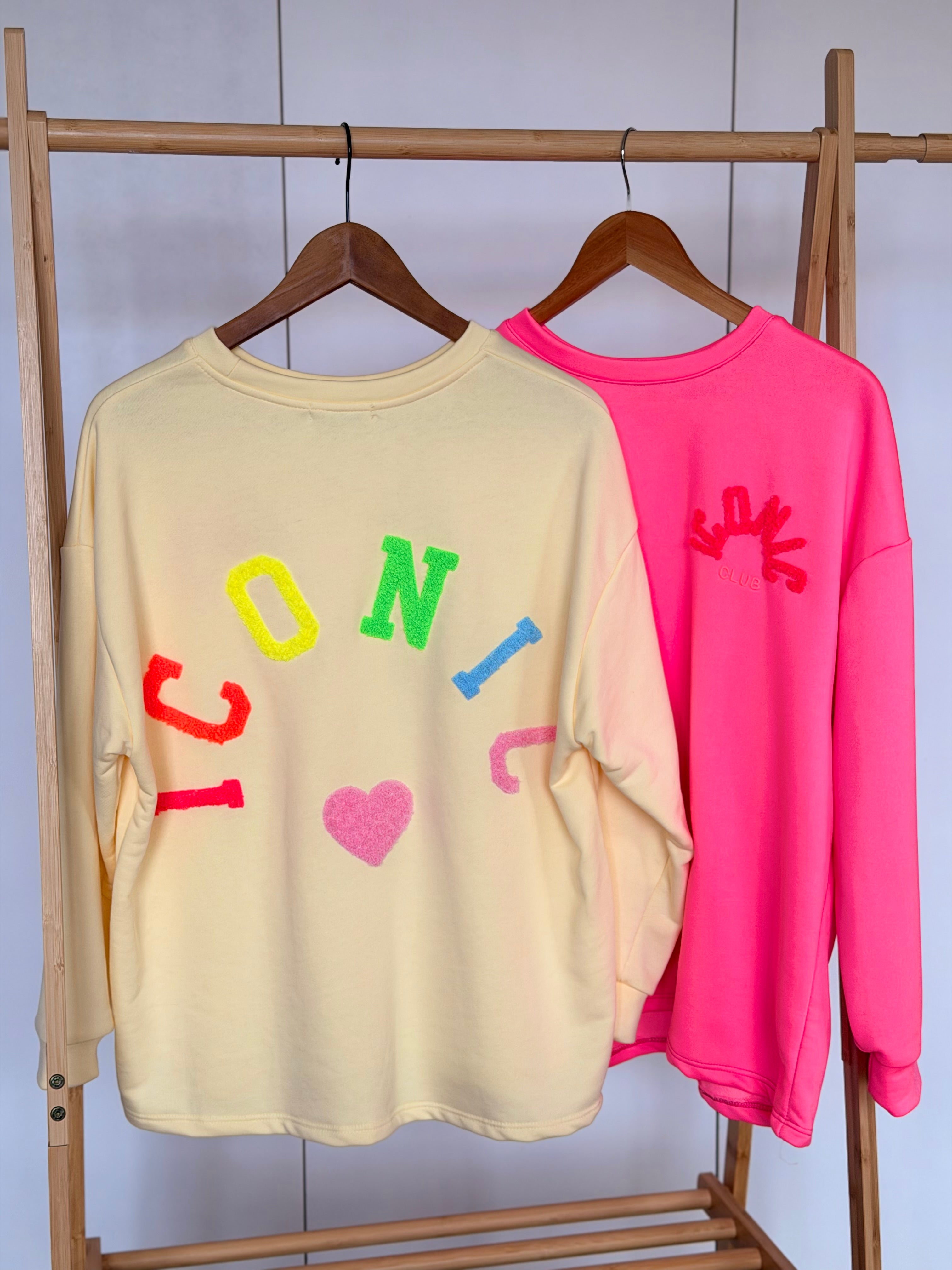 Sweat ICONIC multicolore - NORA Jaune