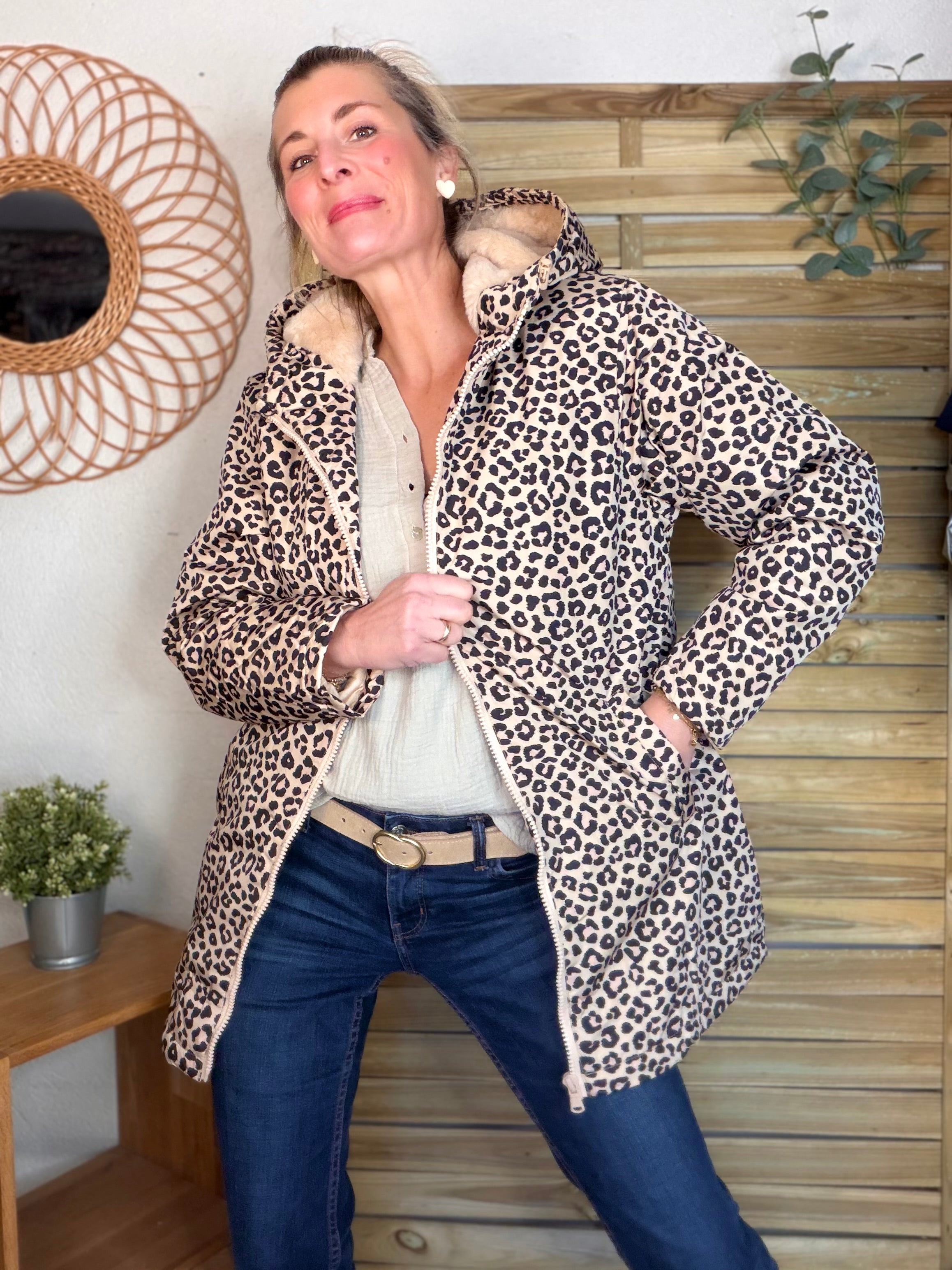 ⚡️ ARRIVAGE - Parka Imperméable fourré ALICE - Léo beige