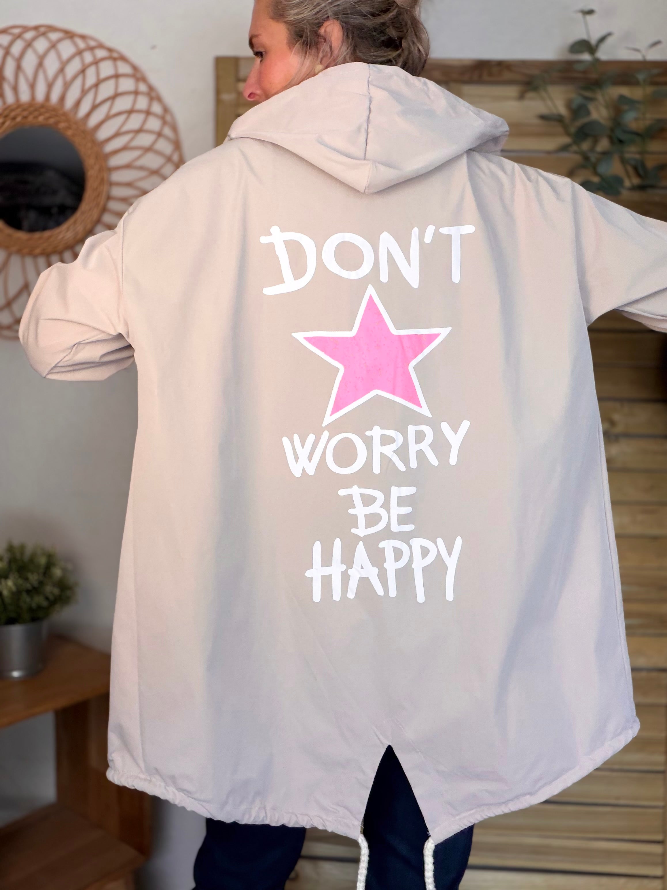 Veste Coupe vent long LESLIE - Beige