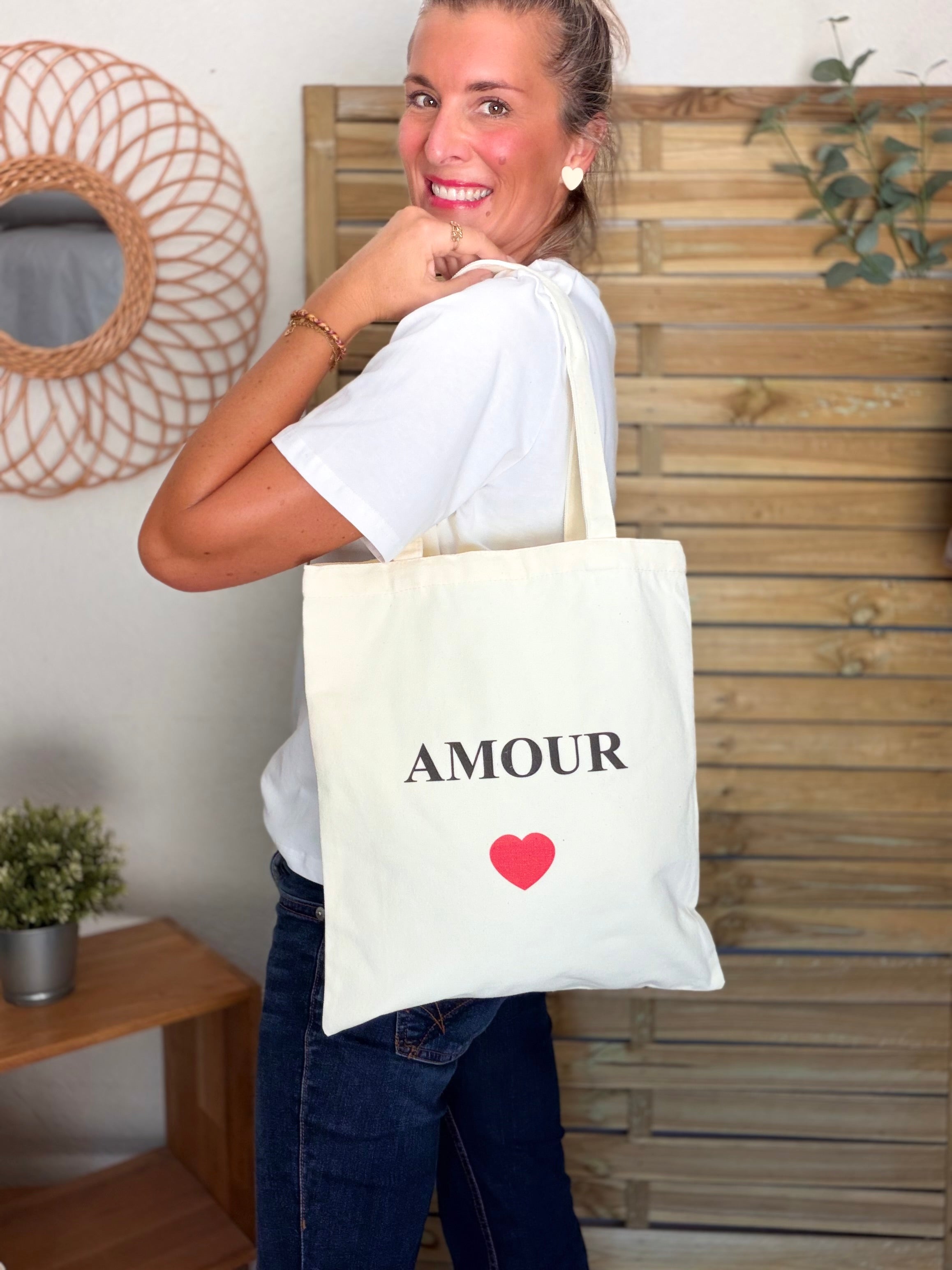 Tote bag LOLITA - AMOUR • BICHETTE • VIE EST BELLE