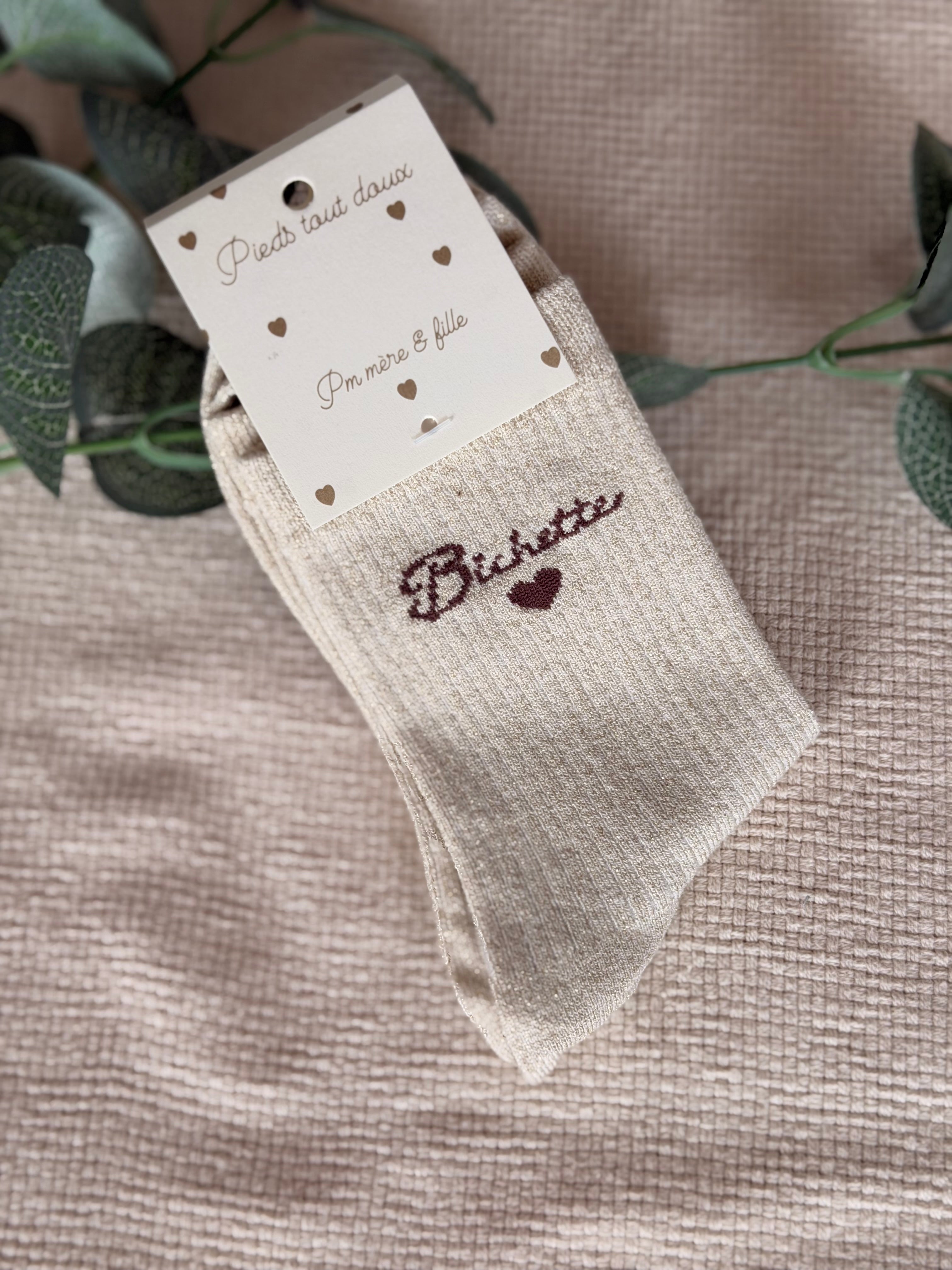 Chaussettes scintillantes glitter ZIA - Bichette