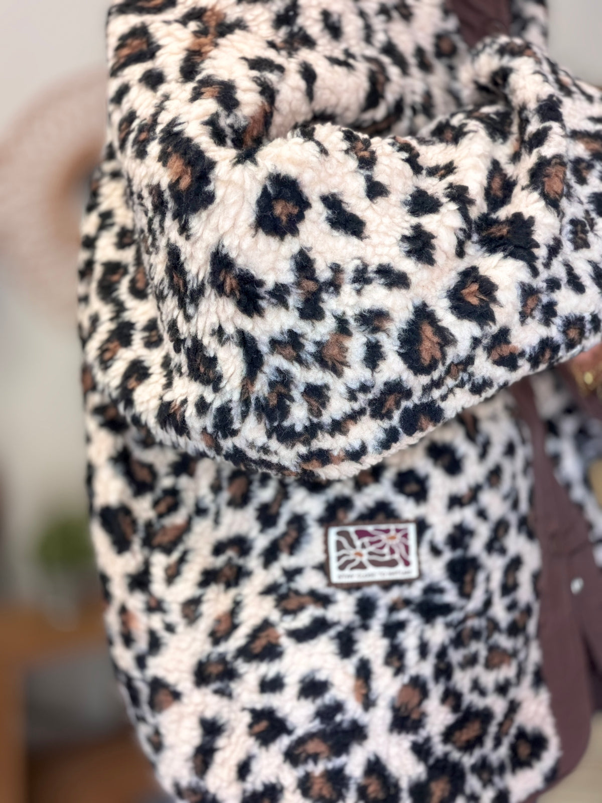 Veste matelassée réversible Sherpa AMÉLIE Choco / Léo