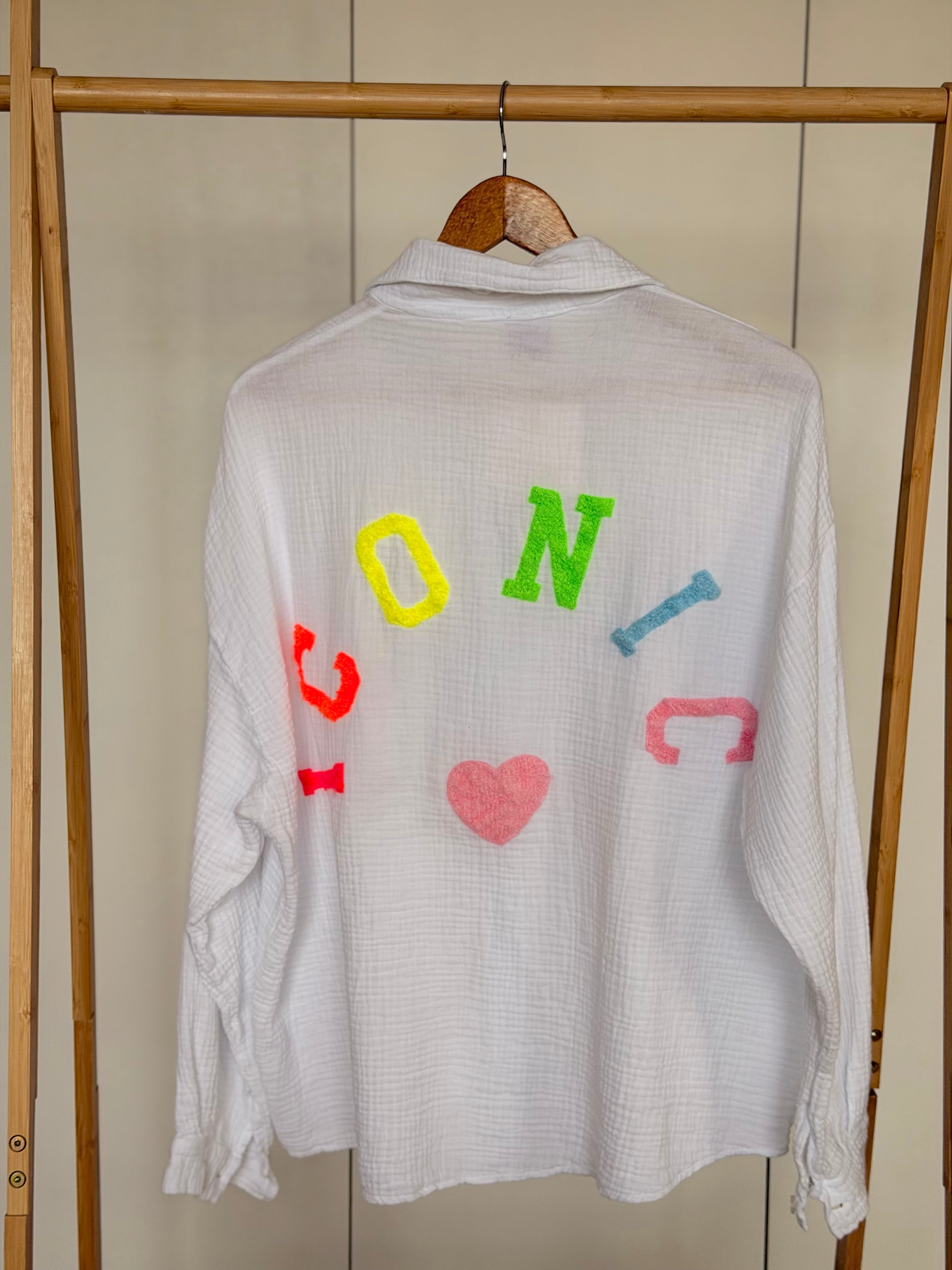 Chemise en gaze de coton ICONIC - ALANIS Blanc