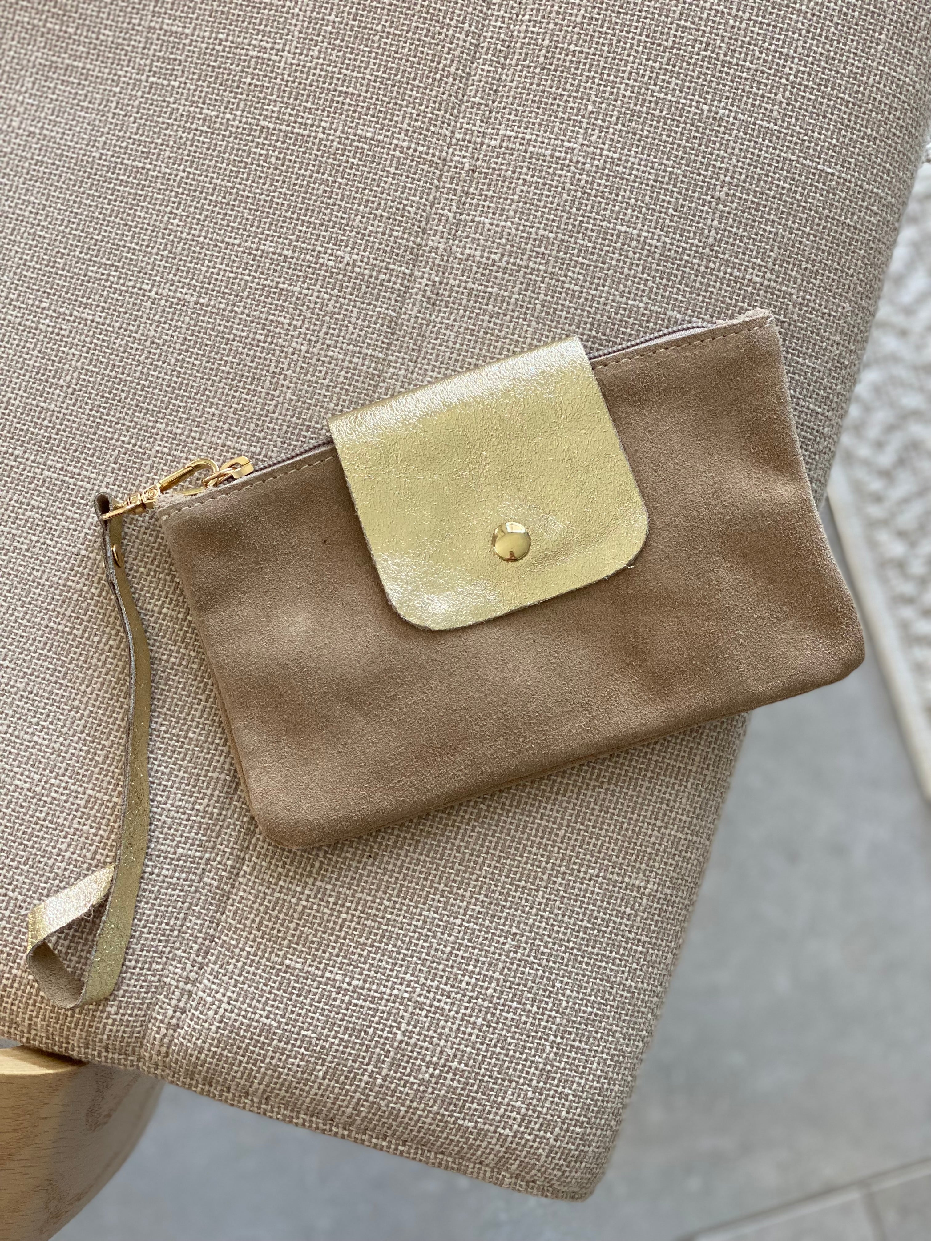 Pochette à main en cuir - BERTILLE