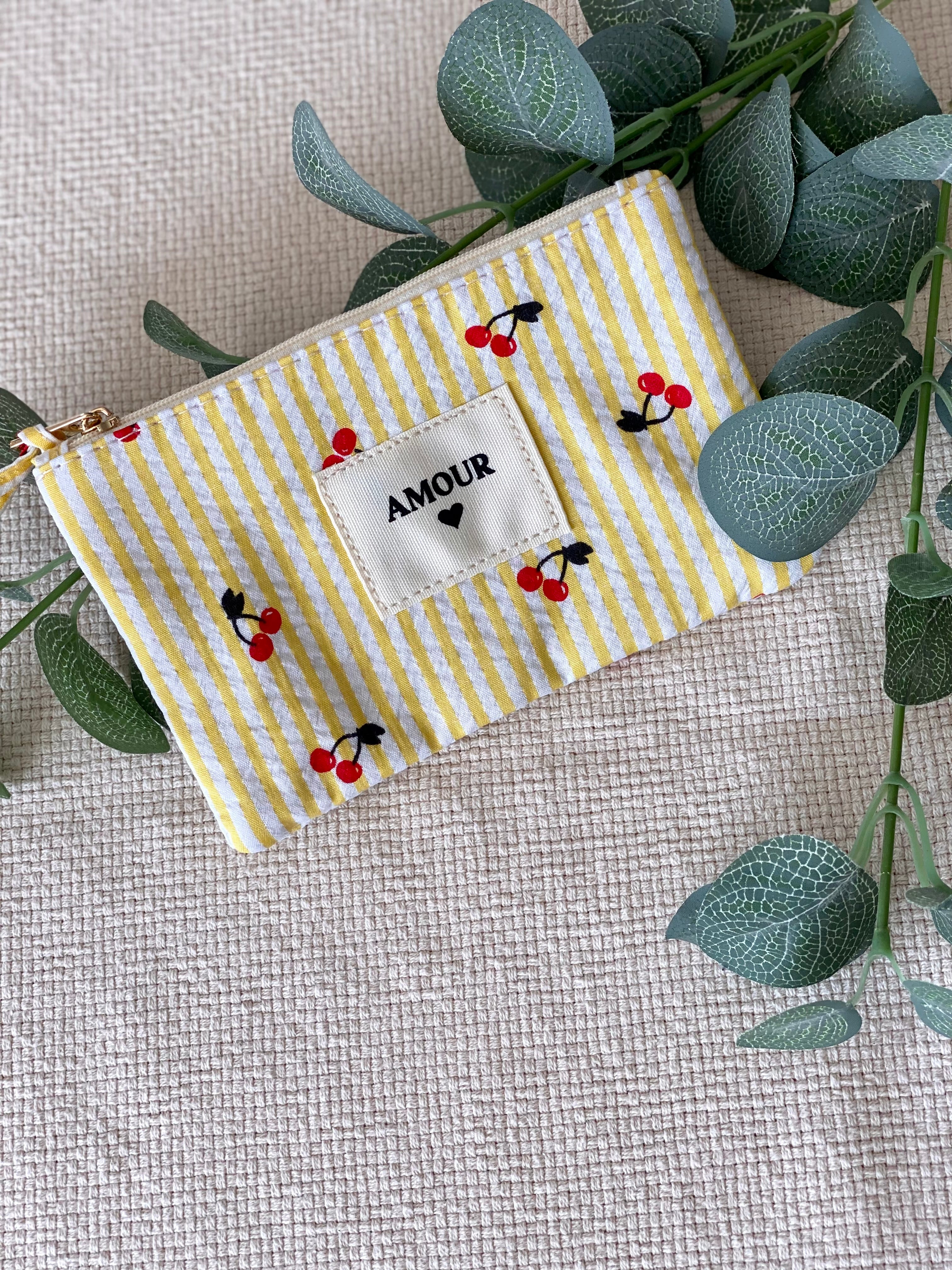 Pochette SUZETTE rayé cerises 🍒