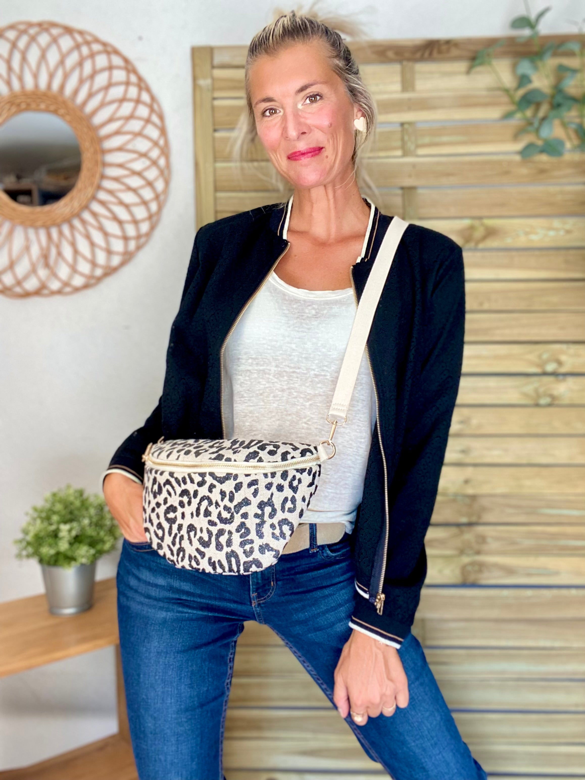 Veste bombers en crochet MAXANCE