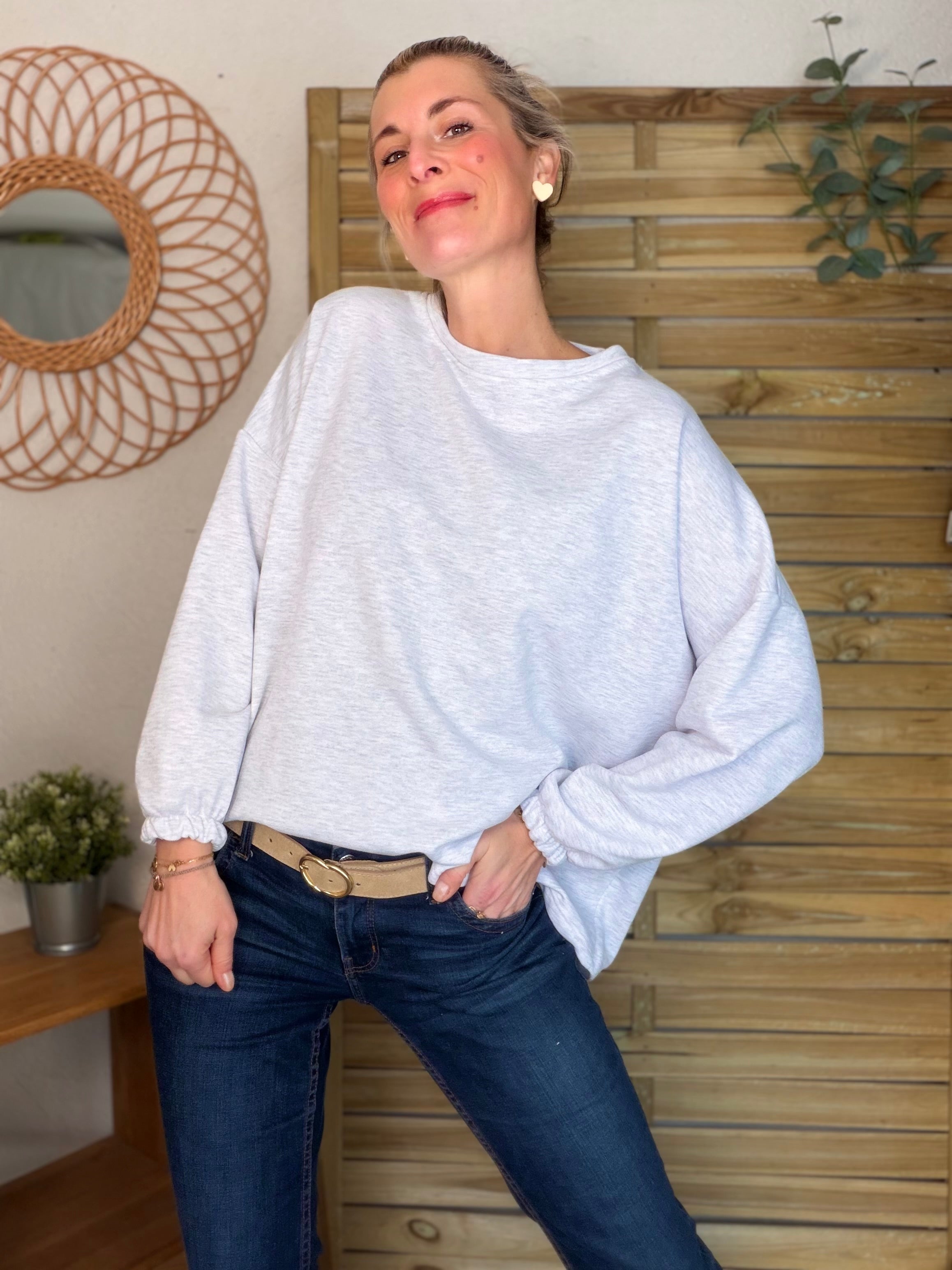 Sweat oversized DREAM LIFE multicolore - GINA