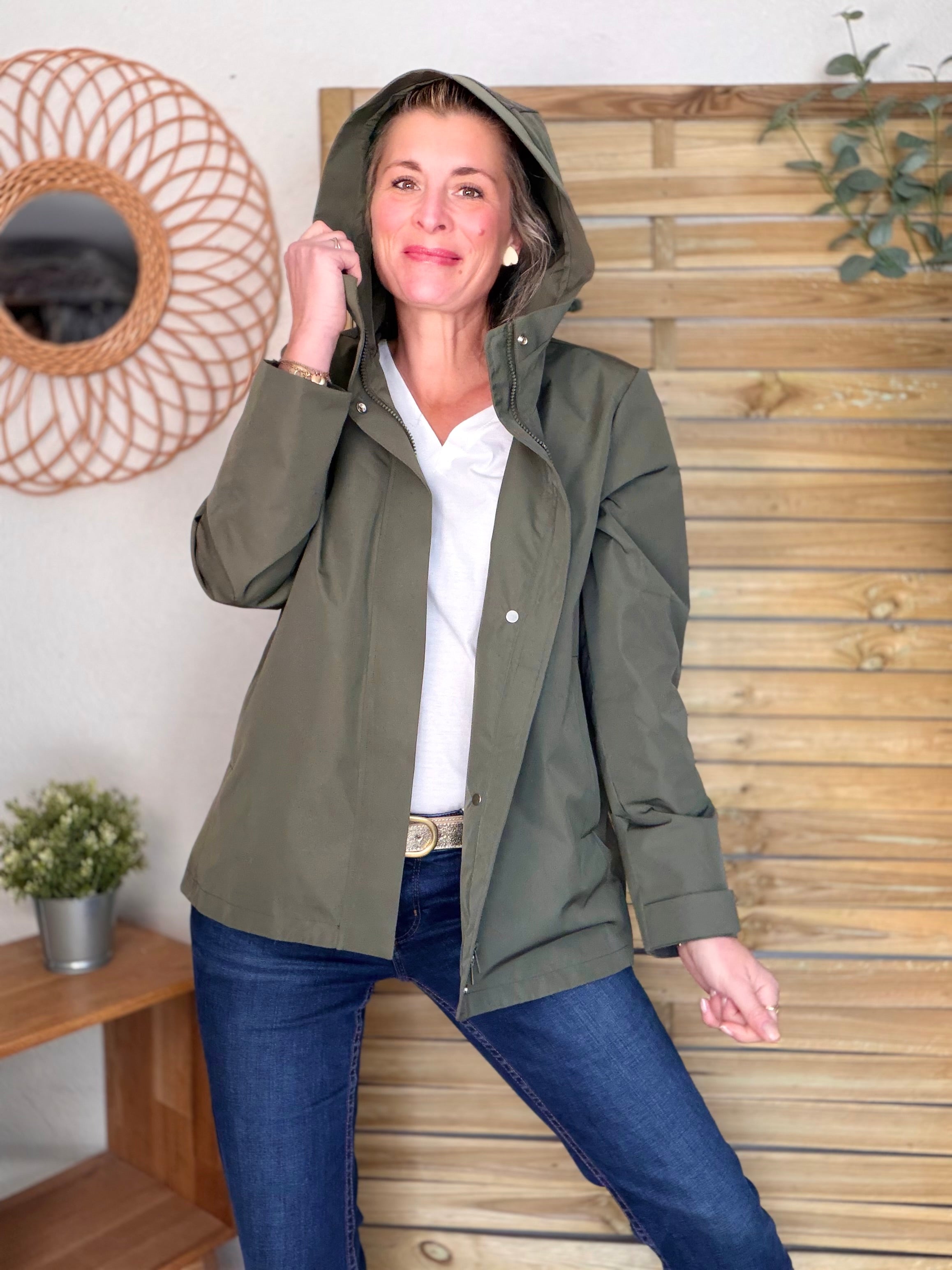 Imperméable LAURENCE mi-long - Kaki