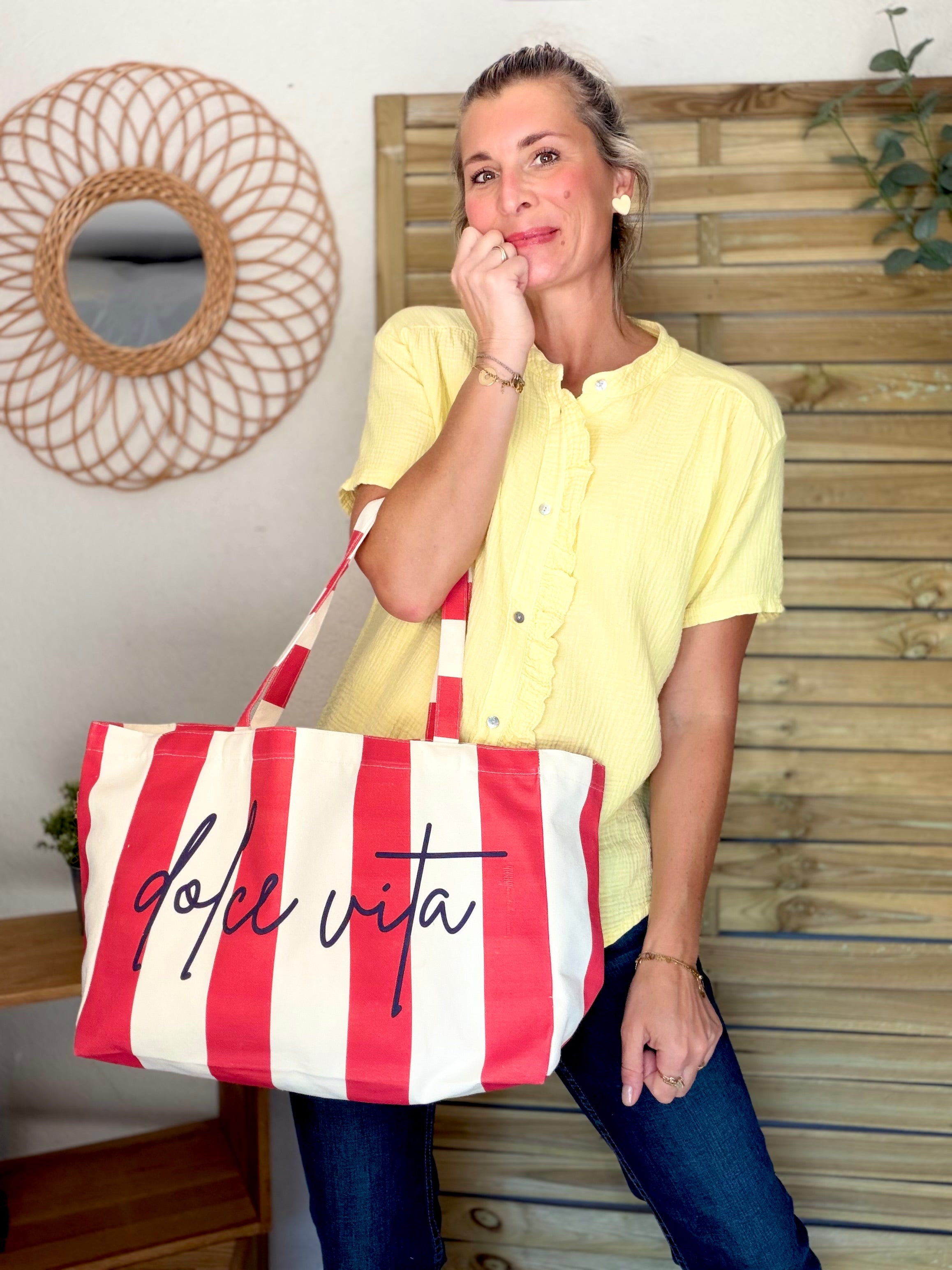 Blouse en gaze de coton ANAËLLE Jaune