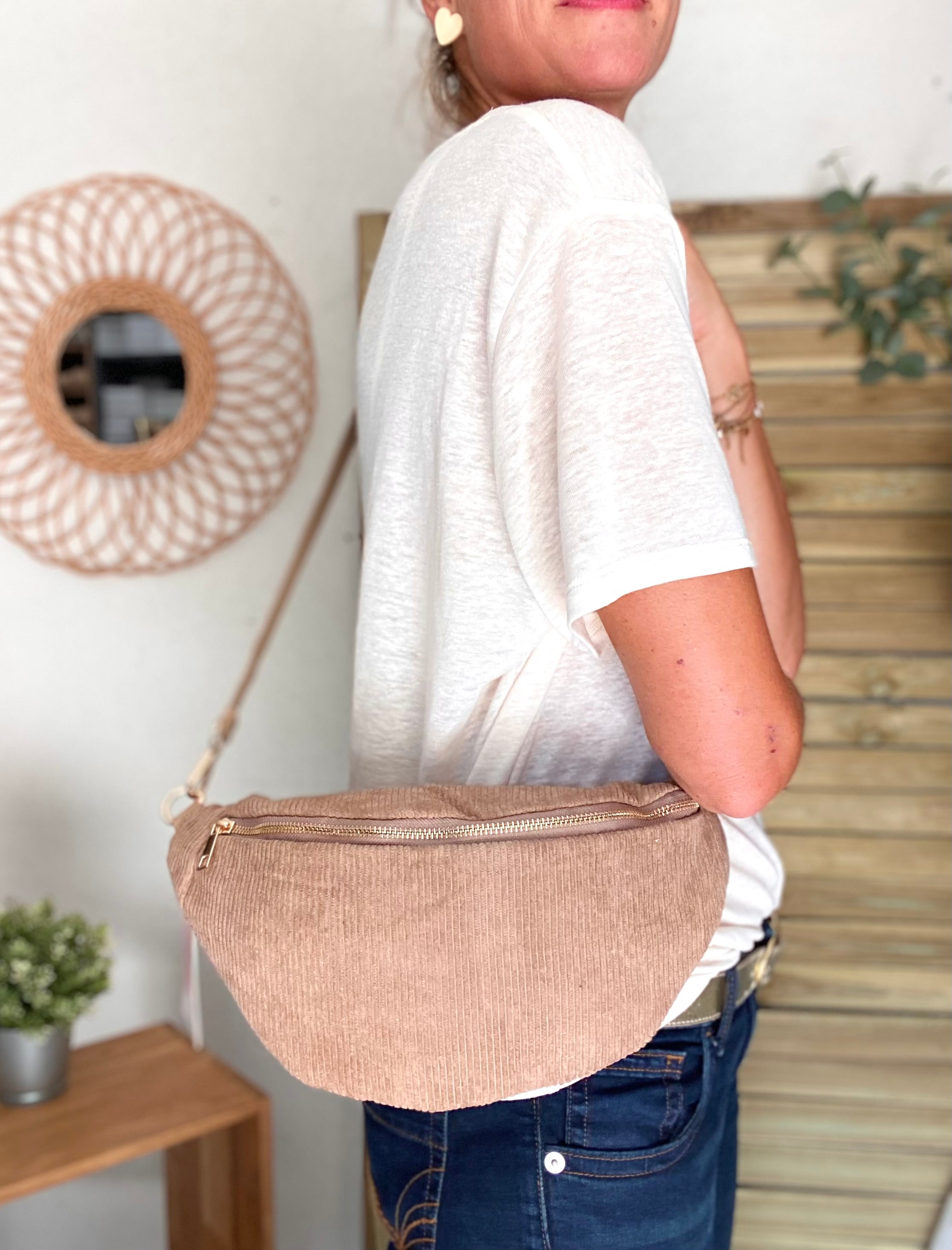 Sac banane XL Ciao Boum - IVY - Taupe (20 coloris)