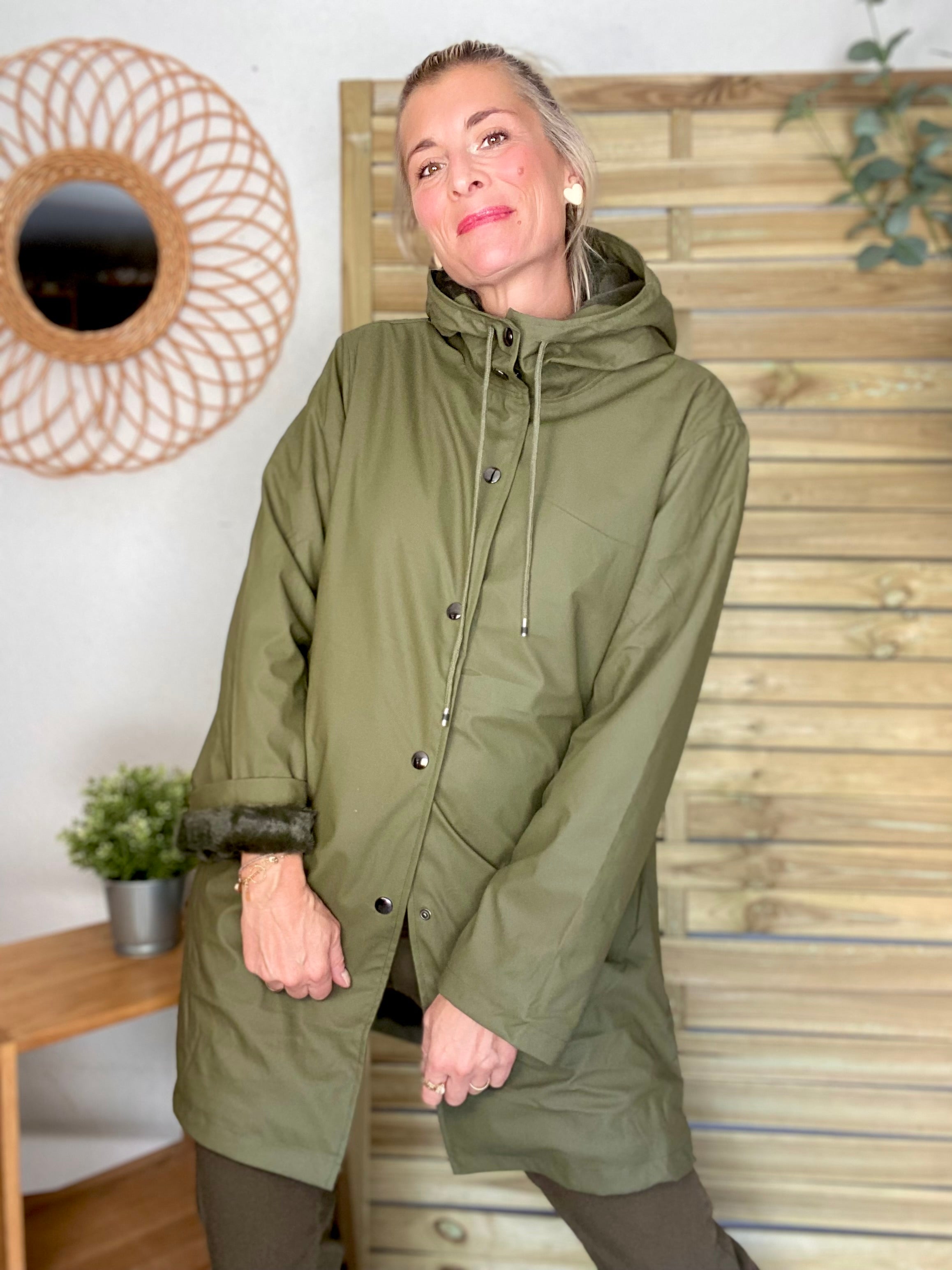 ⚡️ PÉPITES FRIDAY - Parka fourrée Imperméable Kaki - RILEY