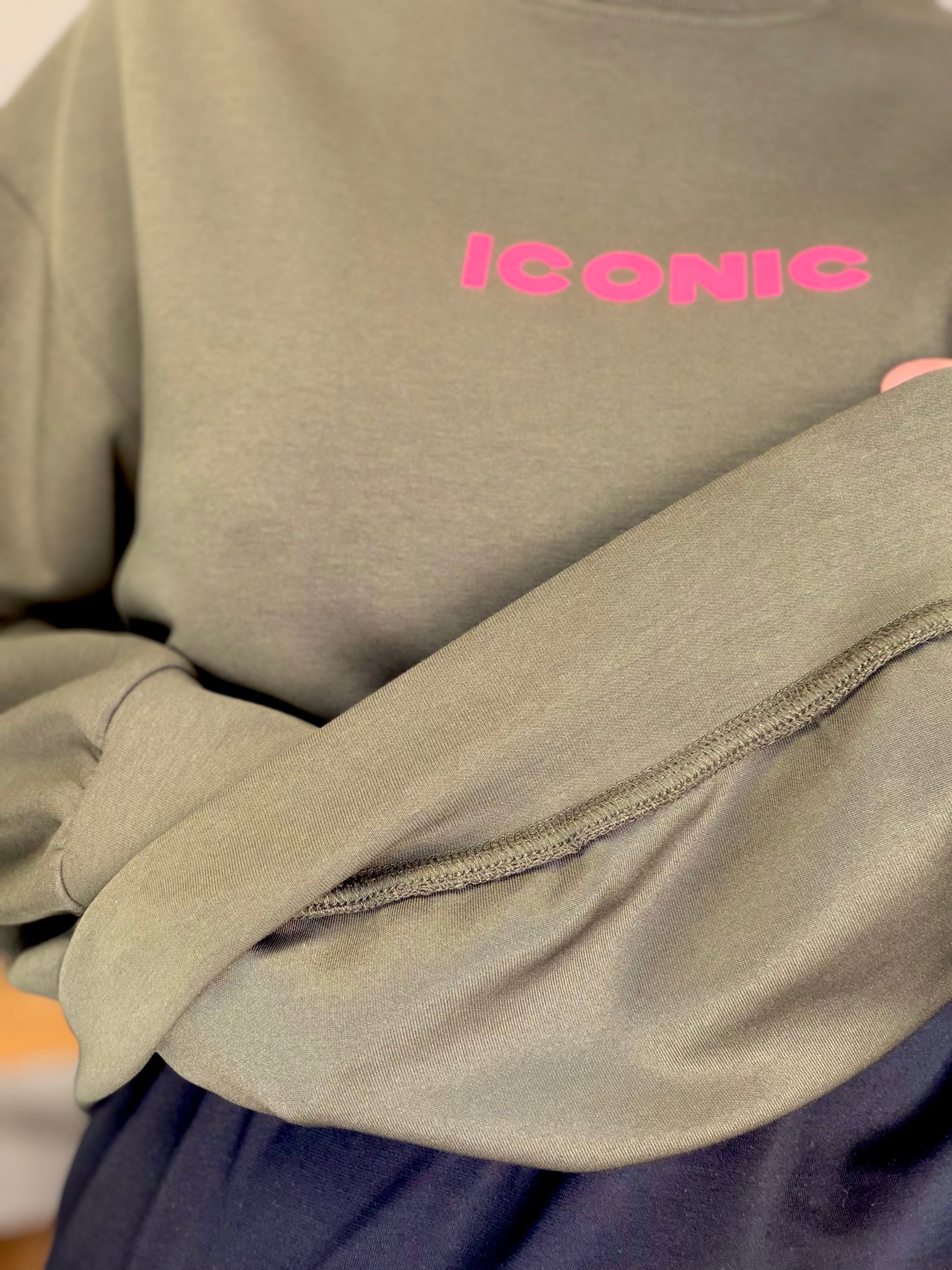 Sweat ICONIC ultra doux OMBLINE - Kaki