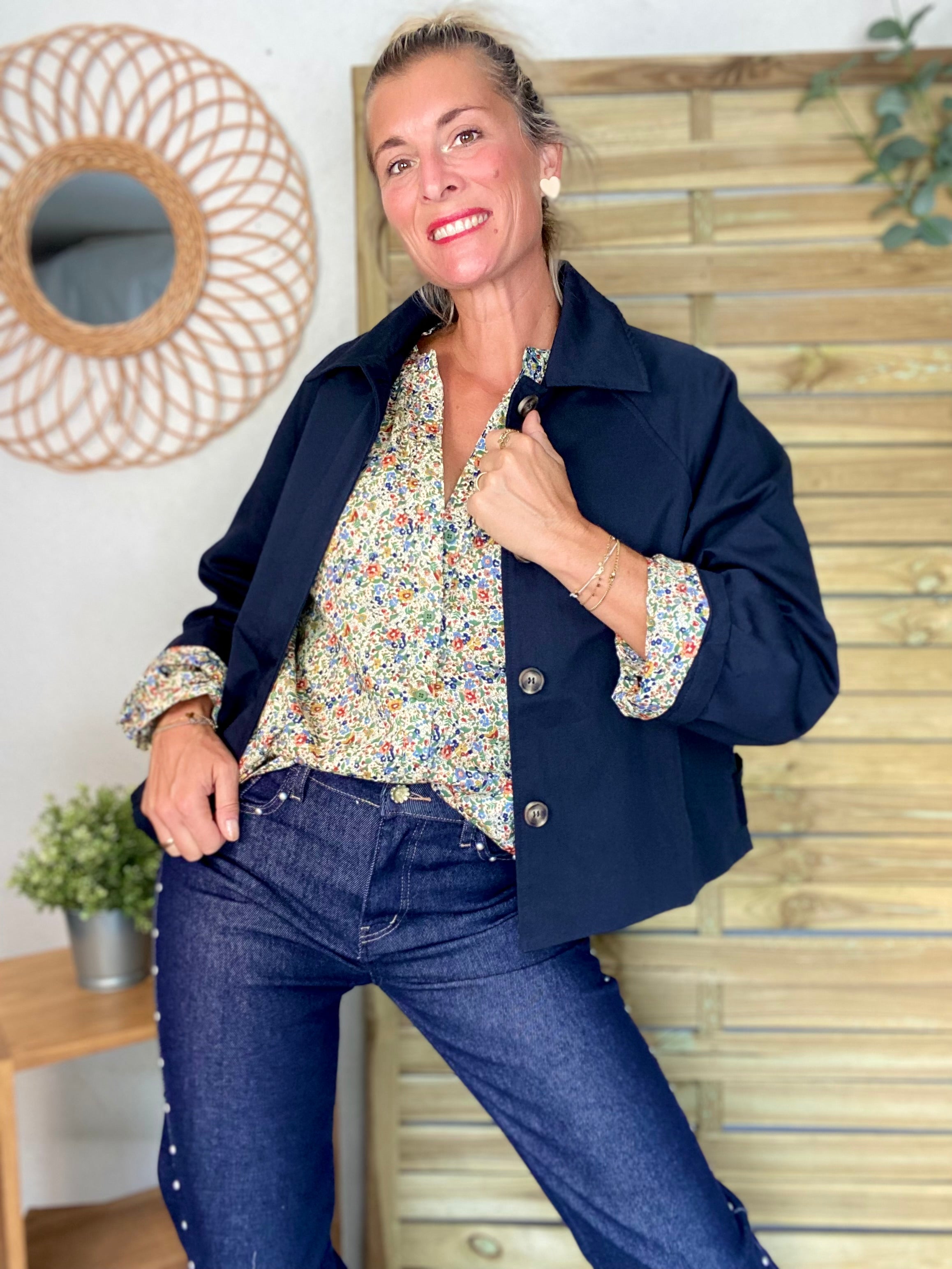 Chemise ample Liberty vert SYBILLE