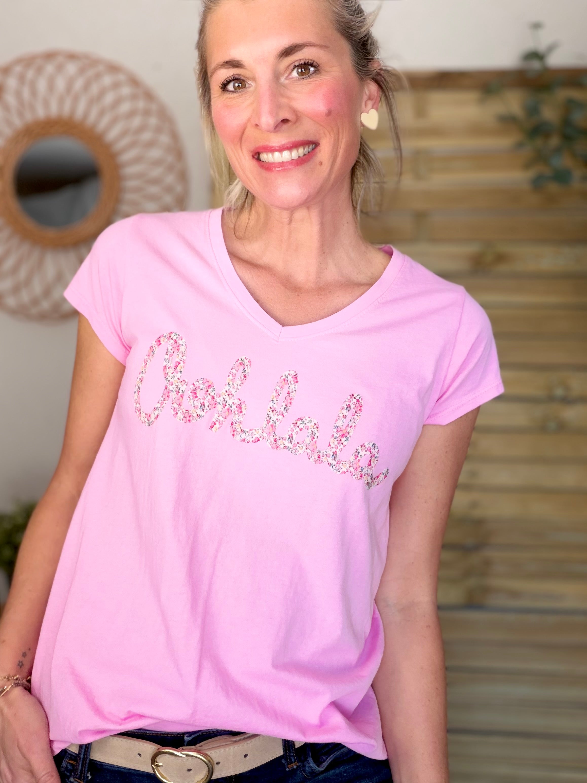 Tee shirt Ohlala Liberty VERA Rose