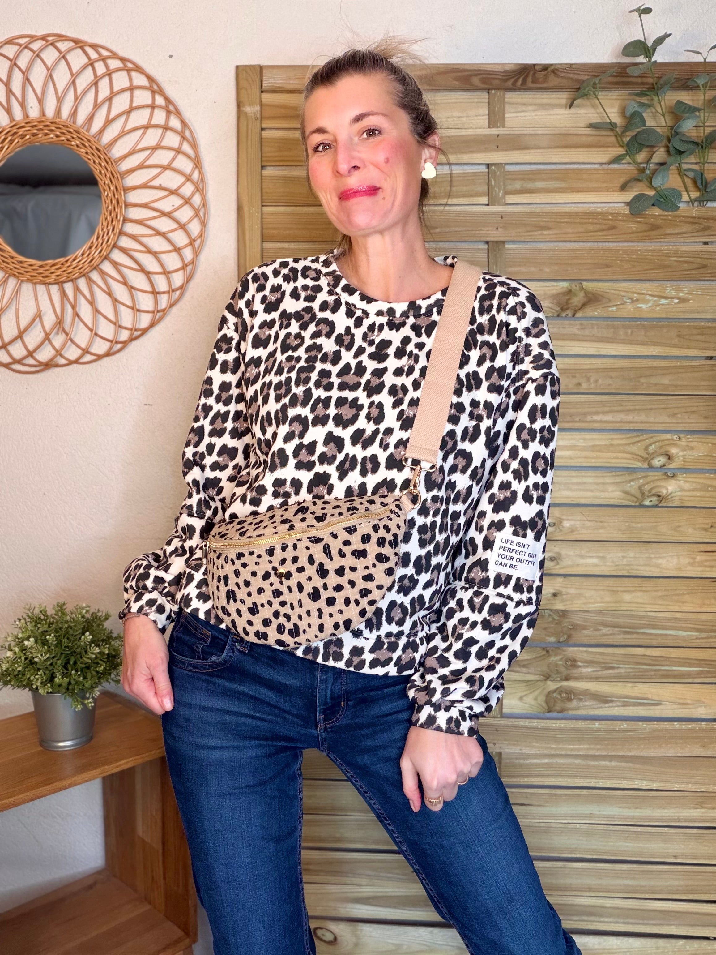 Sweat Léo Beige MAELLE