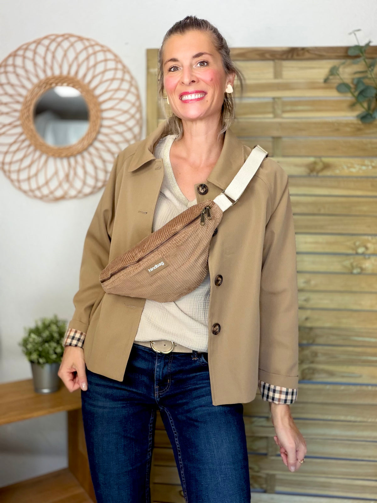 ⚡️ ARRIVAGE • Veste Trench, doublure à carreaux DANA Camel
